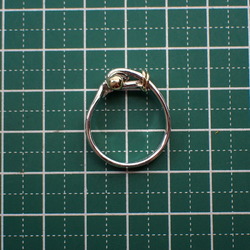 TIFFANY 925 750 Hook and Eye Combination Ring Size 14.5