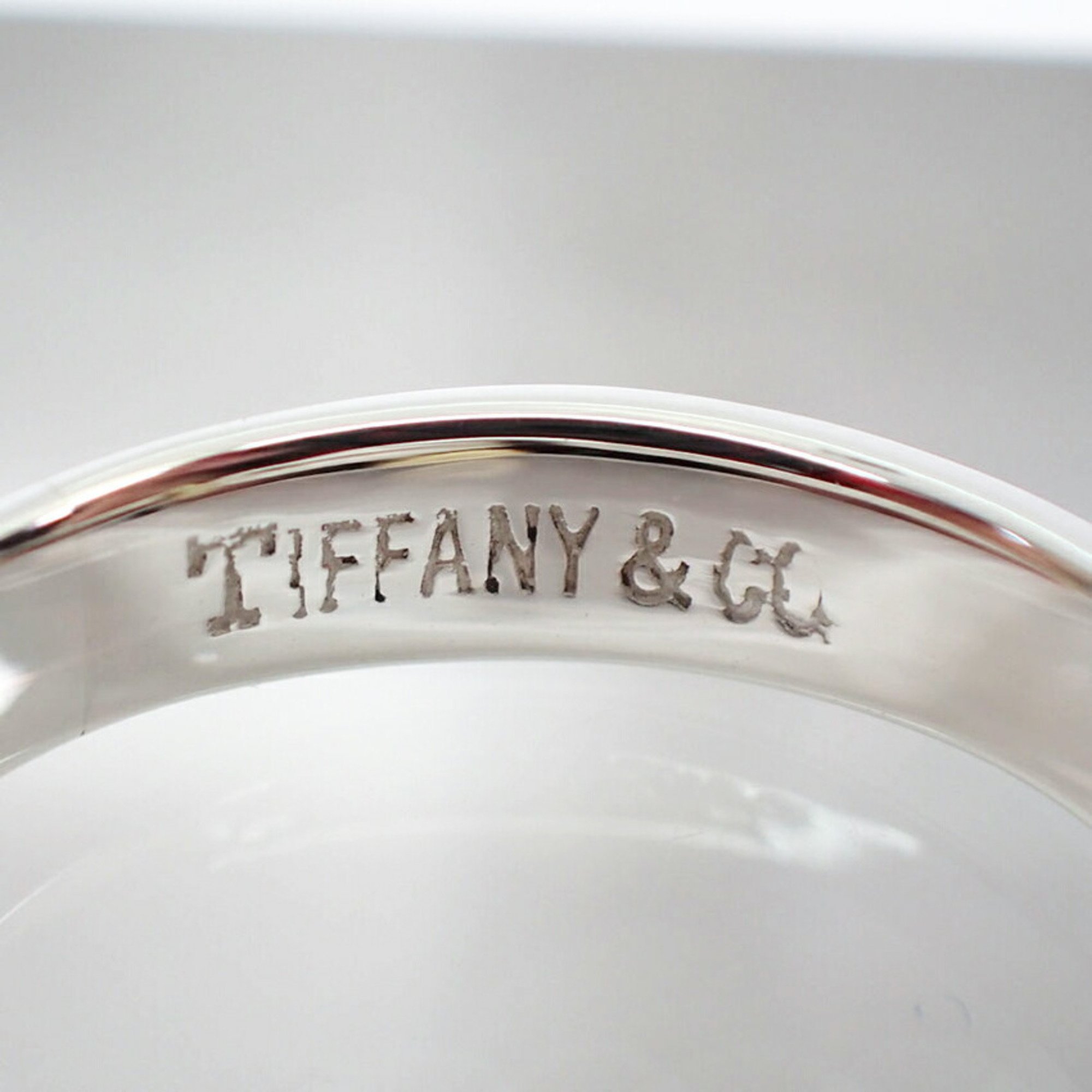 TIFFANY 925 750 Hook and Eye Combination Ring Size 14.5