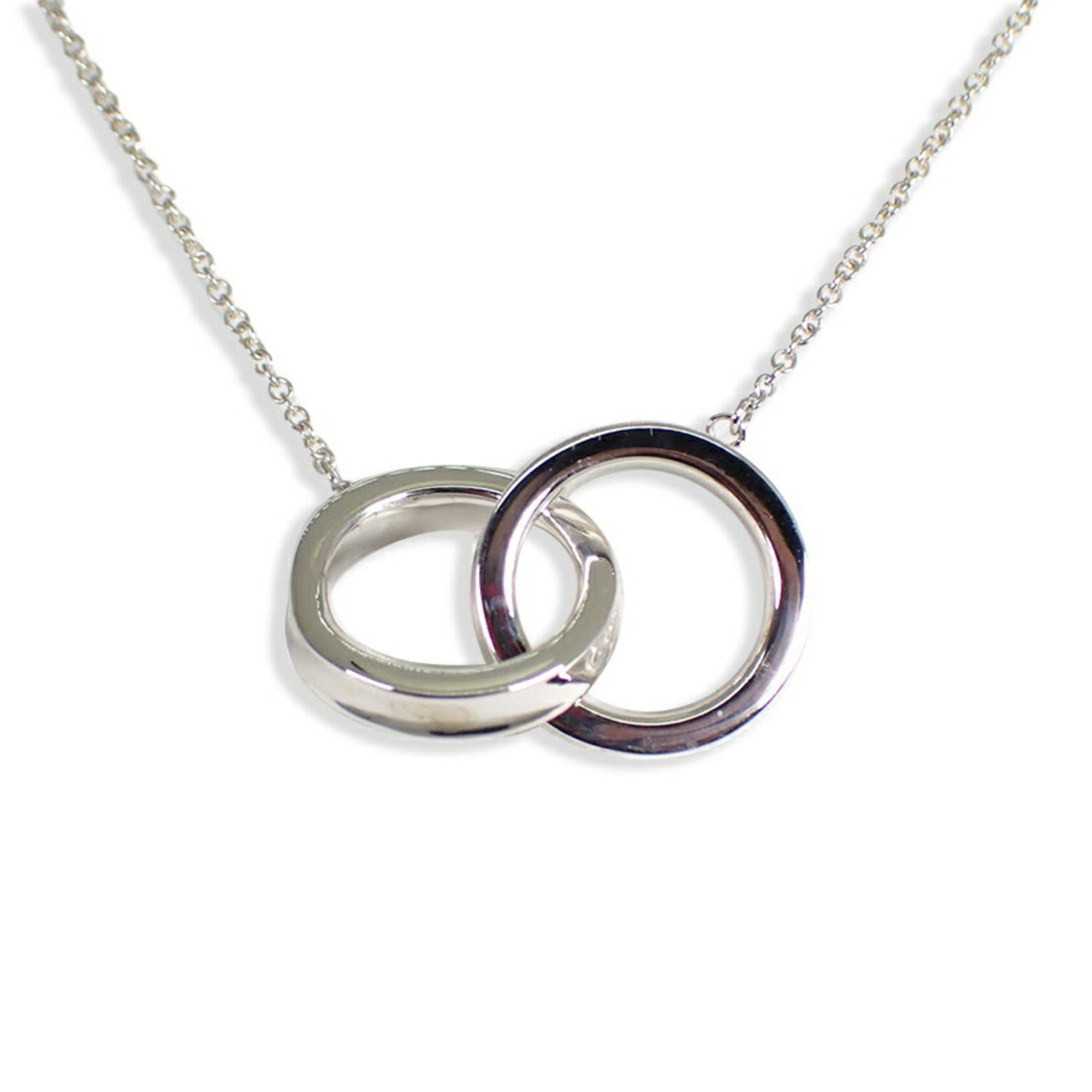 TIFFANY 925 1837 Interlocking Circle Pendant Necklace