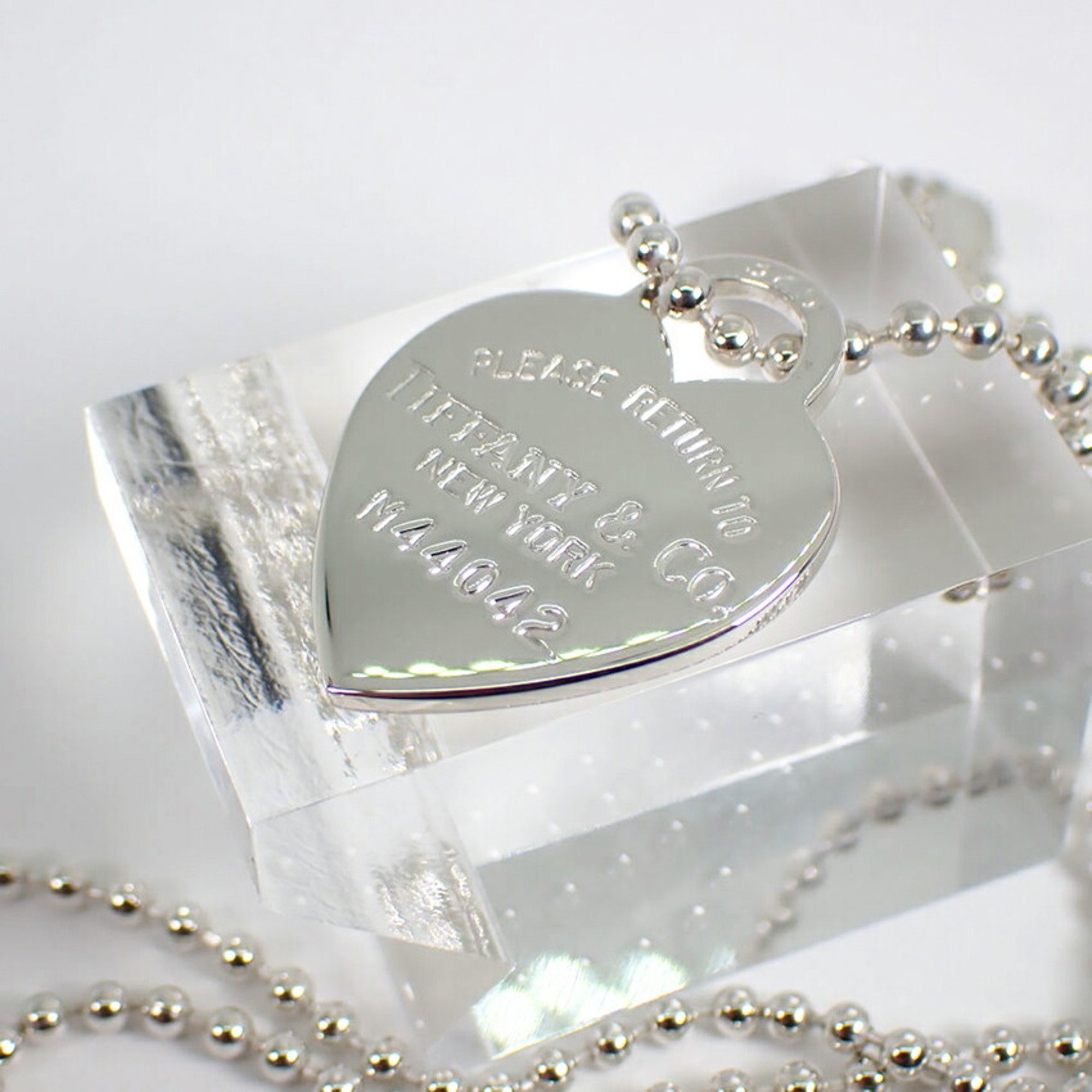 TIFFANY 925 Return to Tiffany Heart Tag Long Pendant