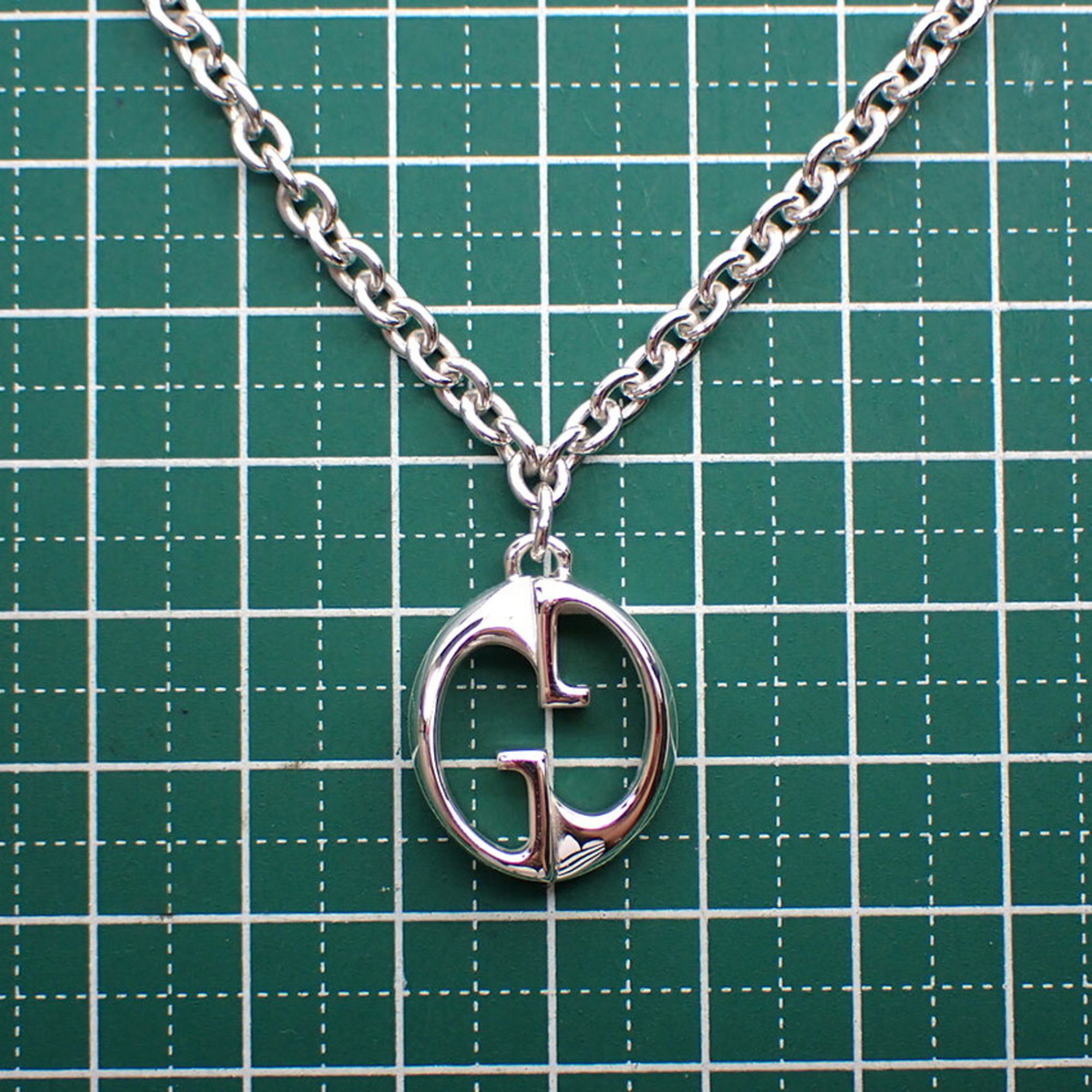 GUCCI 925 Interlocking G Pendant Necklace