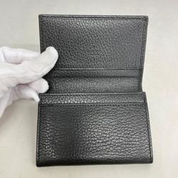 Gucci Business Card Holder GG Marmont 474748 Leather Black Men's Women's