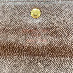 Louis Vuitton Long Wallet Damier Porto Monnaie Credit N61726 Ebene Ladies