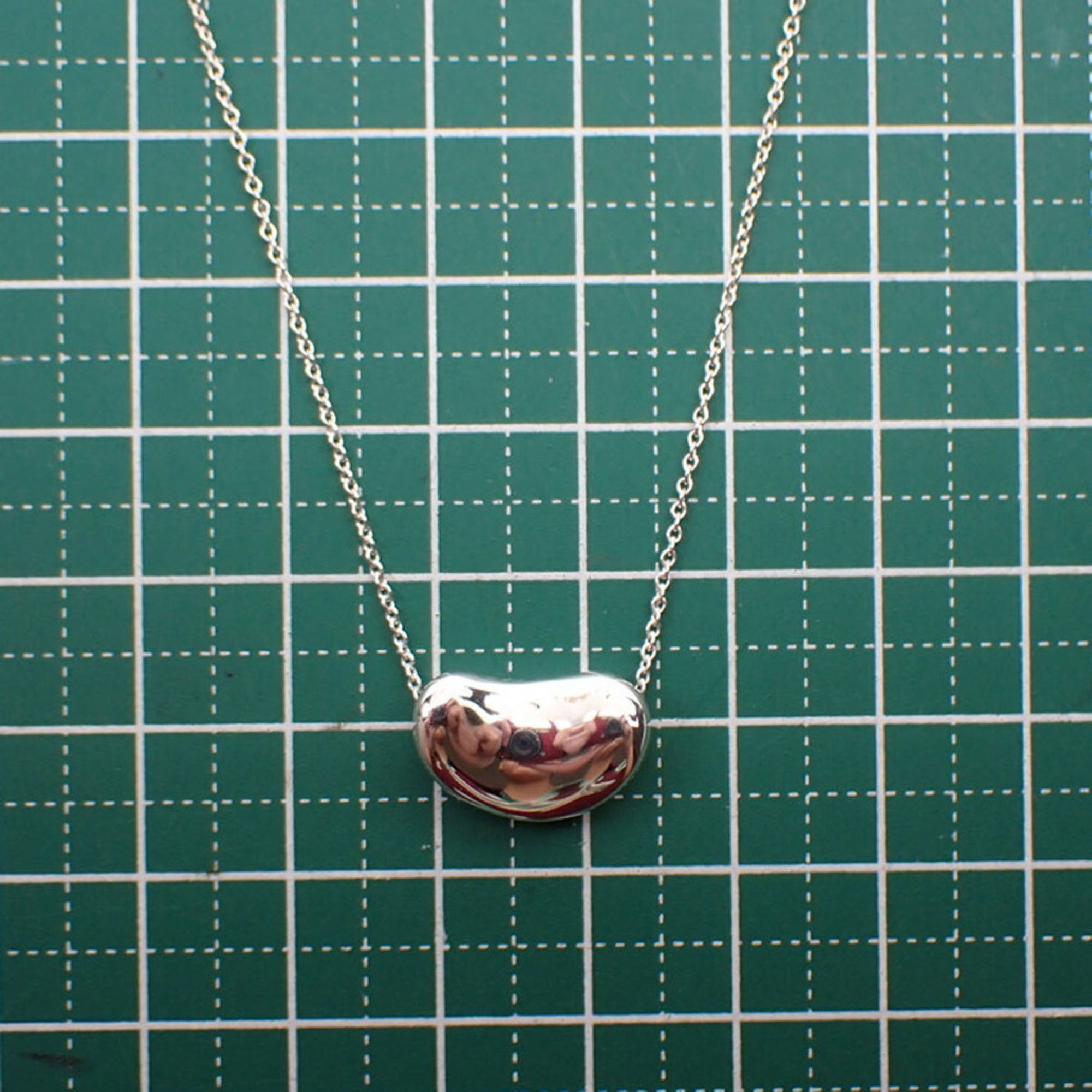 TIFFANY Tiffany 925 Bean Pendant Necklace