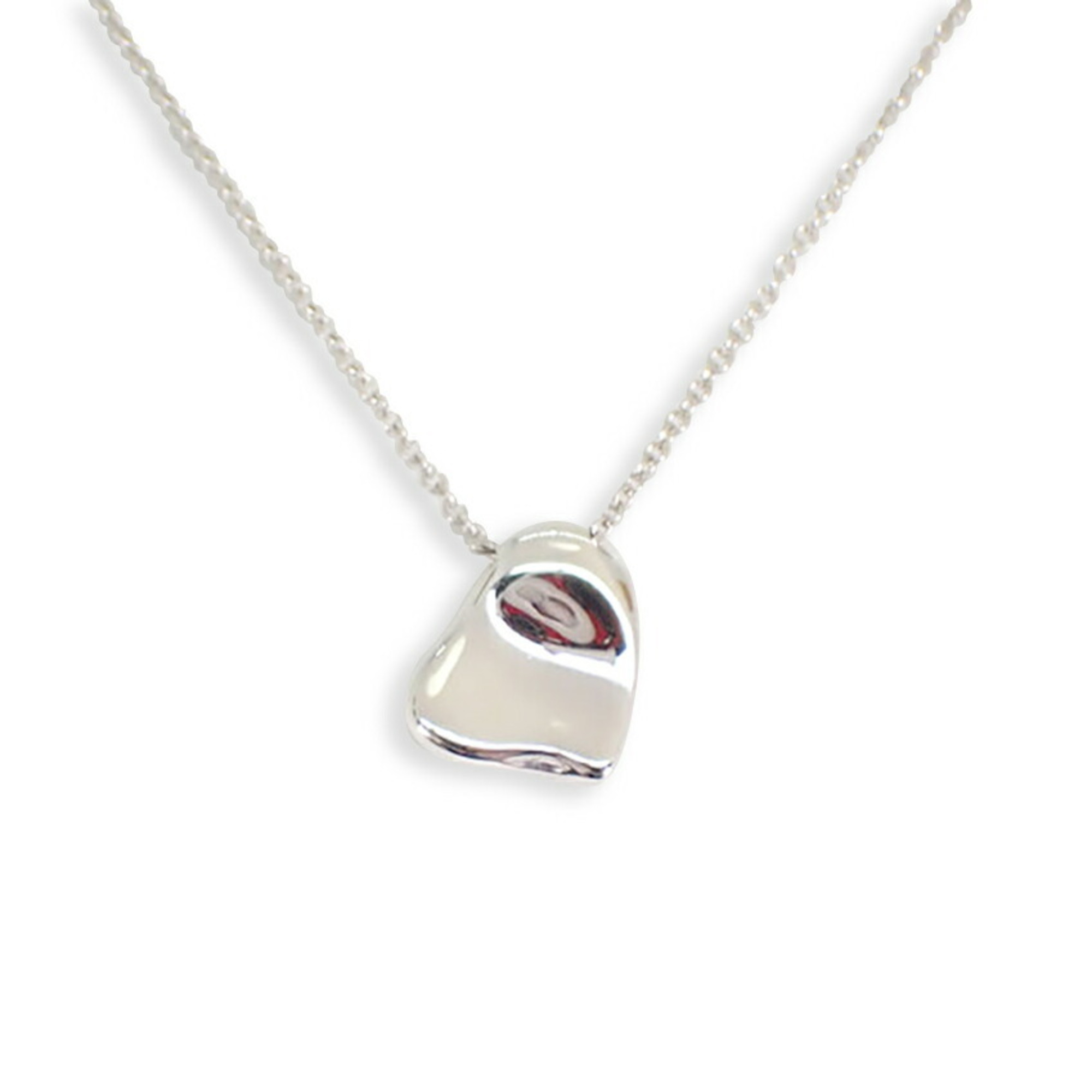 TIFFANY 925 Full Heart Pendant Necklace