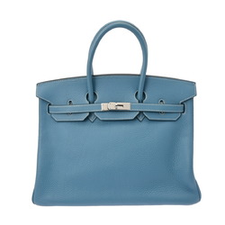 HERMES Hermes Birkin 35 Blue Jean - □F stamp (around 2002) Unisex Taurillon Clemence handbag