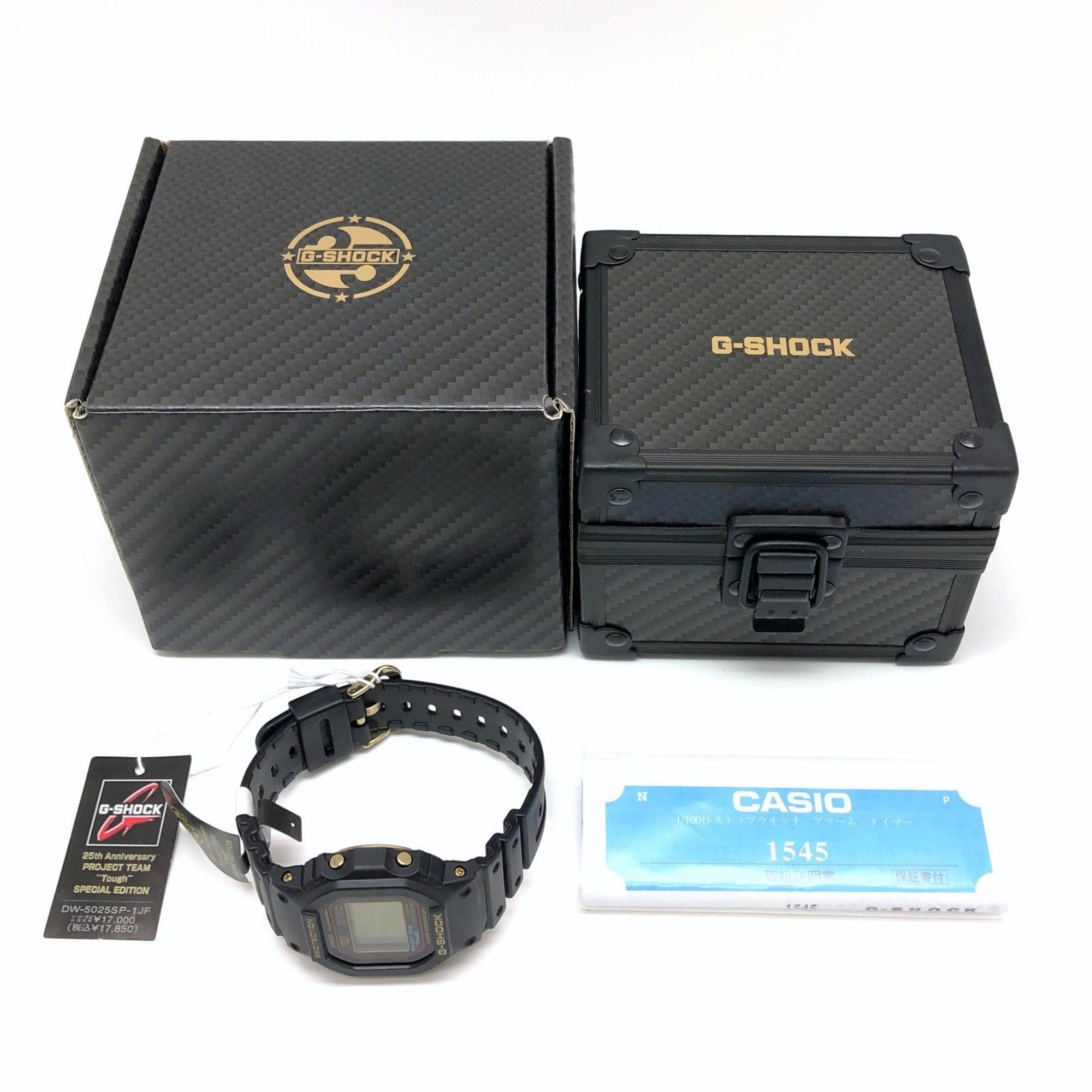 G-SHOCK CASIO Watch DW-5025SP-1 25th ANNIVERSARY Anniversary 2008 Limited Edition PROJECT TEAM Tough Gold IP Screw Back Released in May Mikunigaoka Store ITS634HE92PC