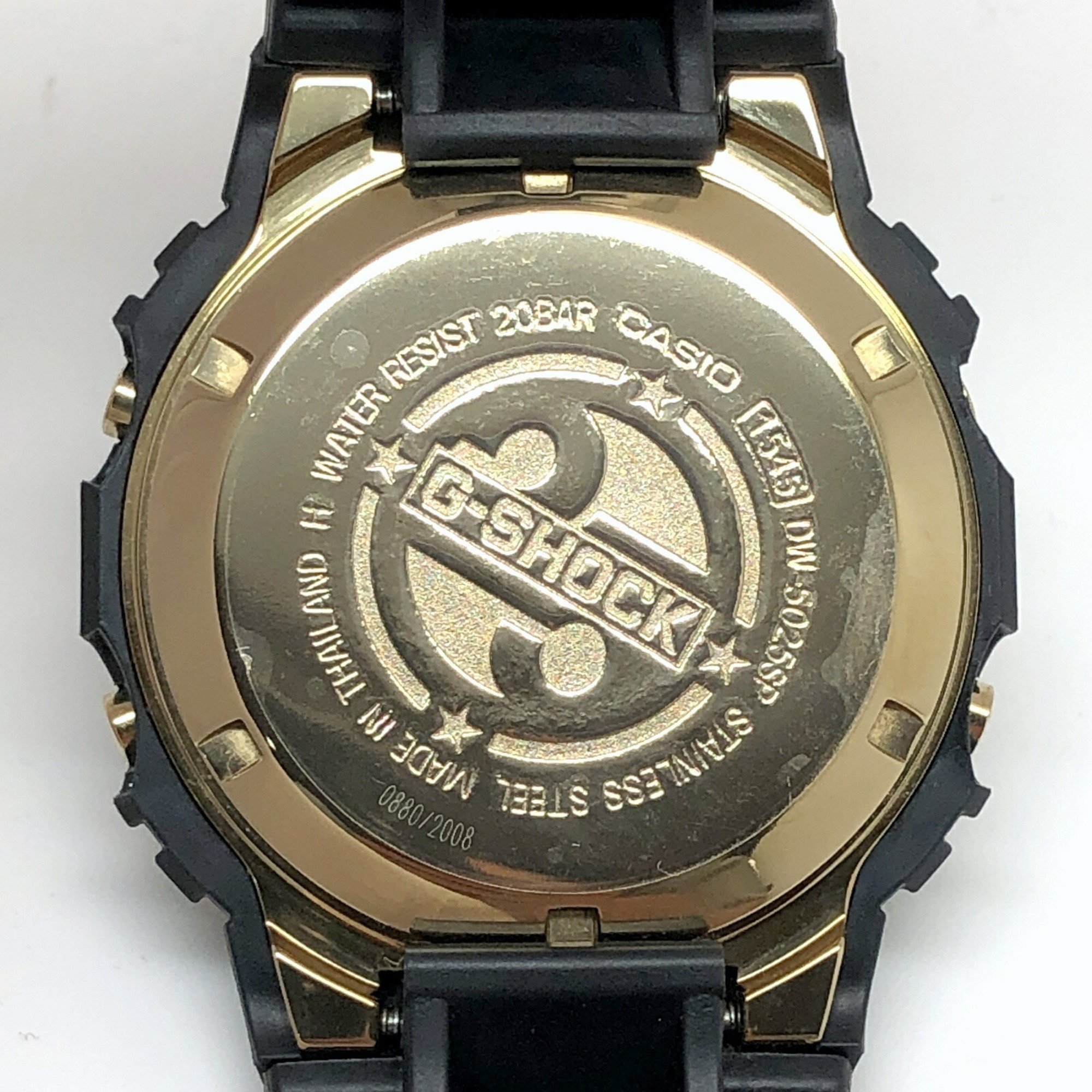 G-SHOCK CASIO Watch DW-5025SP-1 25th ANNIVERSARY Anniversary 2008 Limited Edition PROJECT TEAM Tough Gold IP Screw Back Released in May Mikunigaoka Store ITS634HE92PC