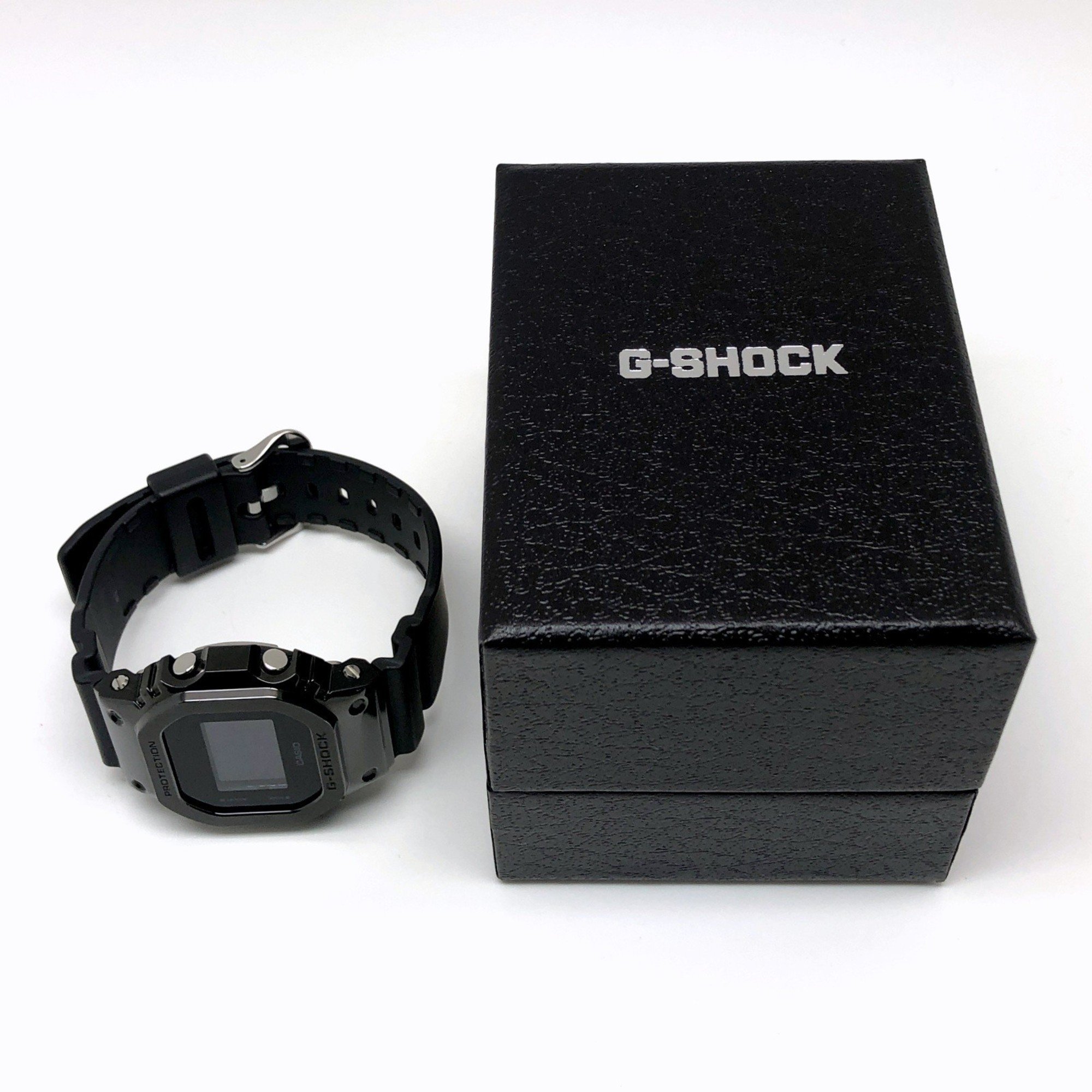 G-SHOCK CASIO Watch GM-5600B-1 METAL COVERED Metal Bezel Slide Lever Band Black x Mikunigaoka Store IT68T3ADSAI0