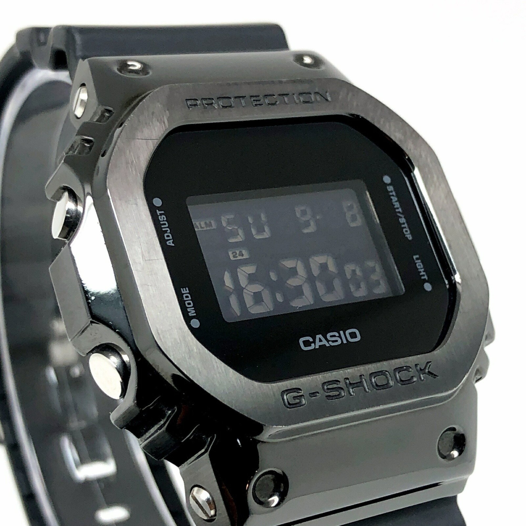 G-SHOCK CASIO Watch GM-5600B-1 METAL COVERED Metal Bezel Slide Lever Band Black x Mikunigaoka Store IT68T3ADSAI0