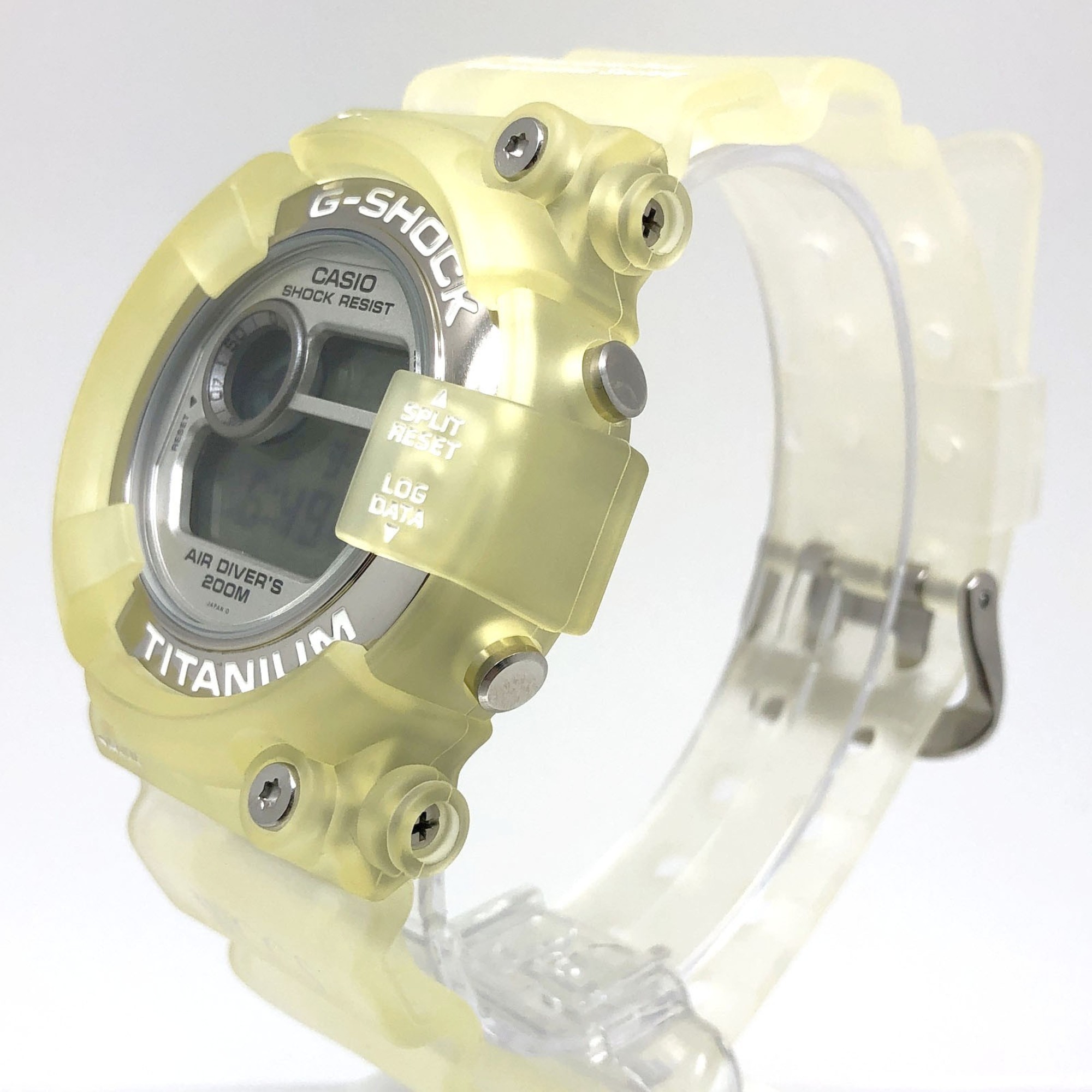 G-SHOCK CASIO Watch DW-8201WC-7T FROGMAN W.C.C.S. Triple Manta EL Titanium Case World Coral Reef Conservation Society White Skeleton Released June 1998 Mikunigaoka Store IT2DSWMEZ000