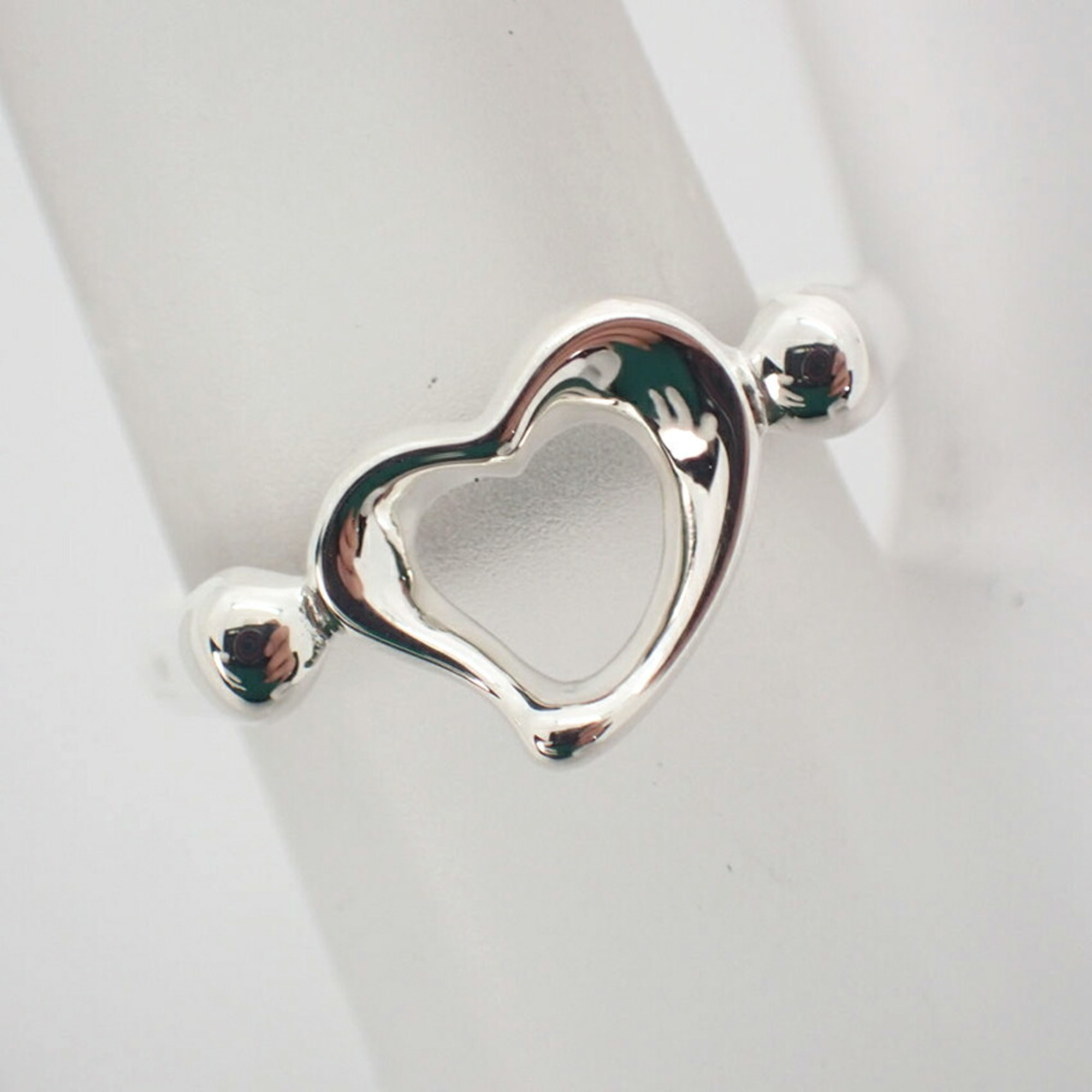 TIFFANY 925 Heart Ring Size 8.5