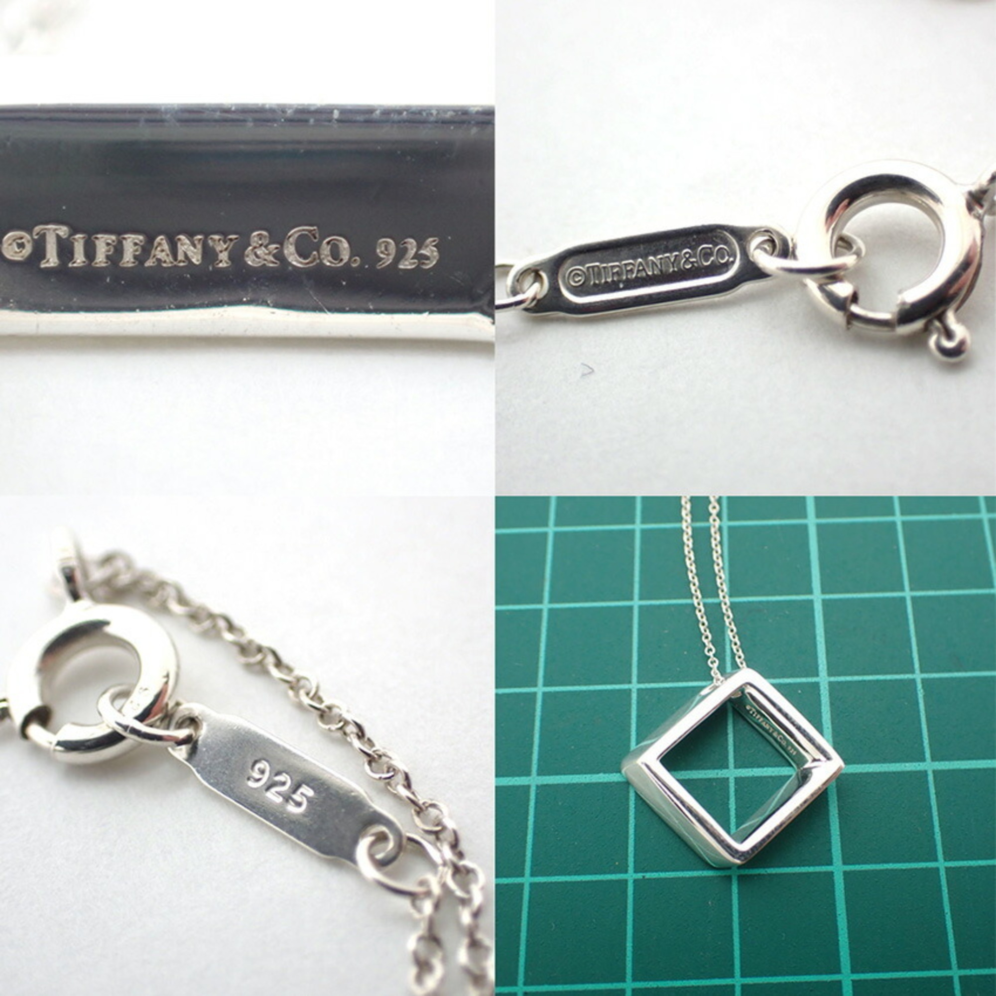 TIFFANY Tiffany 925 Square Pendant Necklace