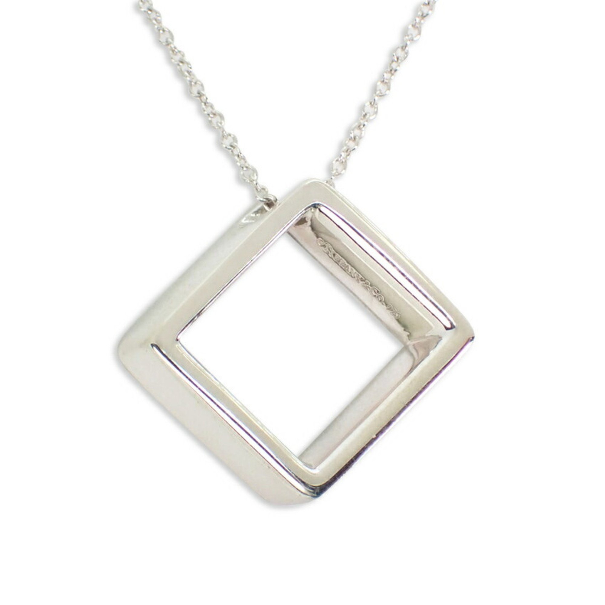 TIFFANY Tiffany 925 Square Pendant Necklace