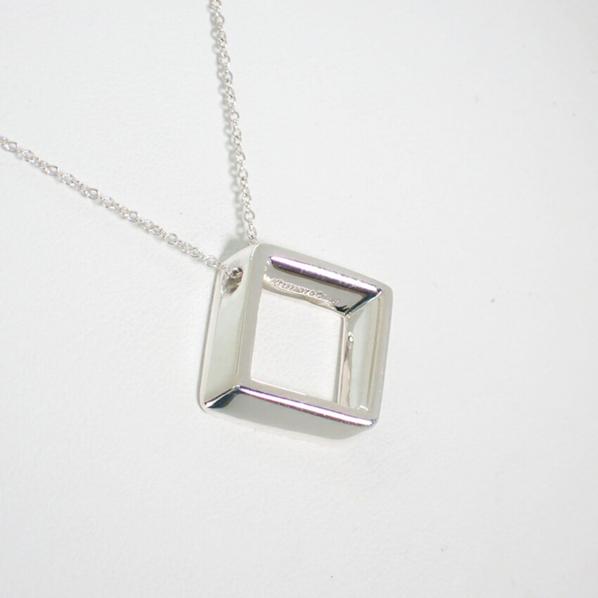 TIFFANY Tiffany 925 Square Pendant Necklace