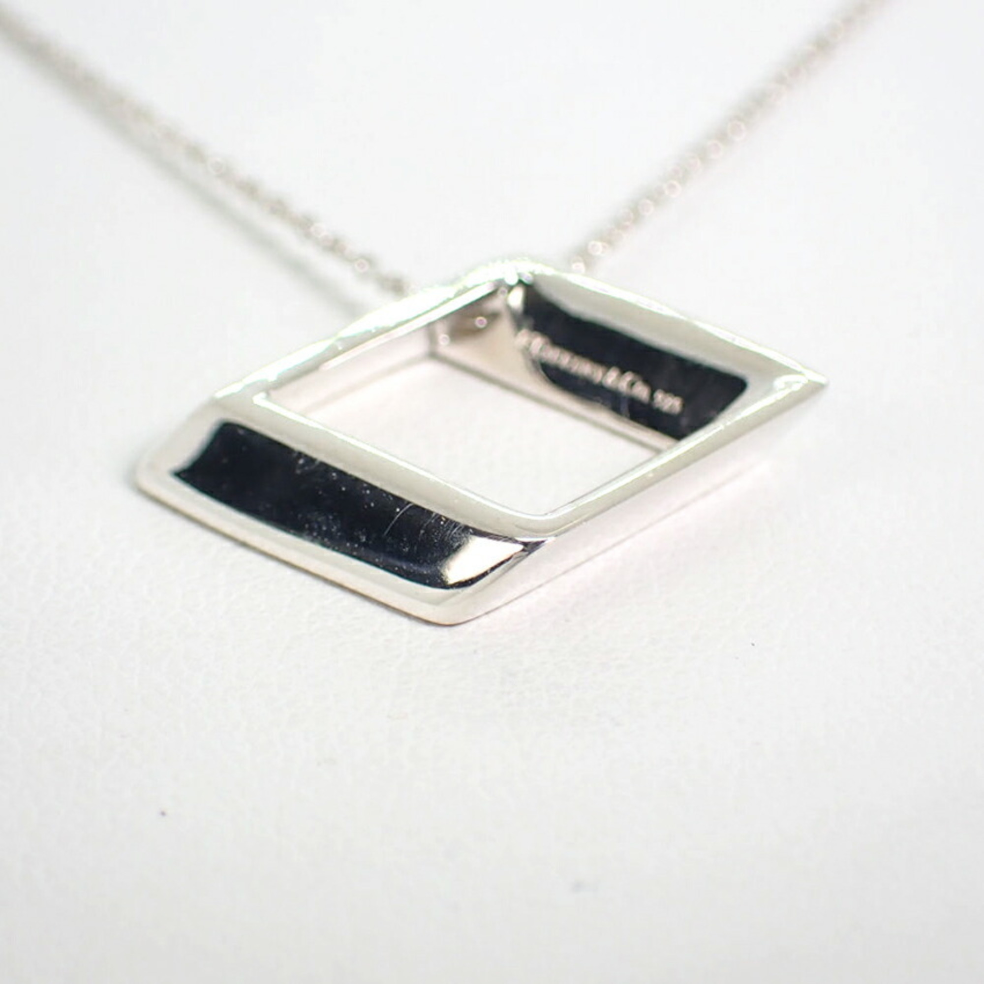 TIFFANY Tiffany 925 Square Pendant Necklace