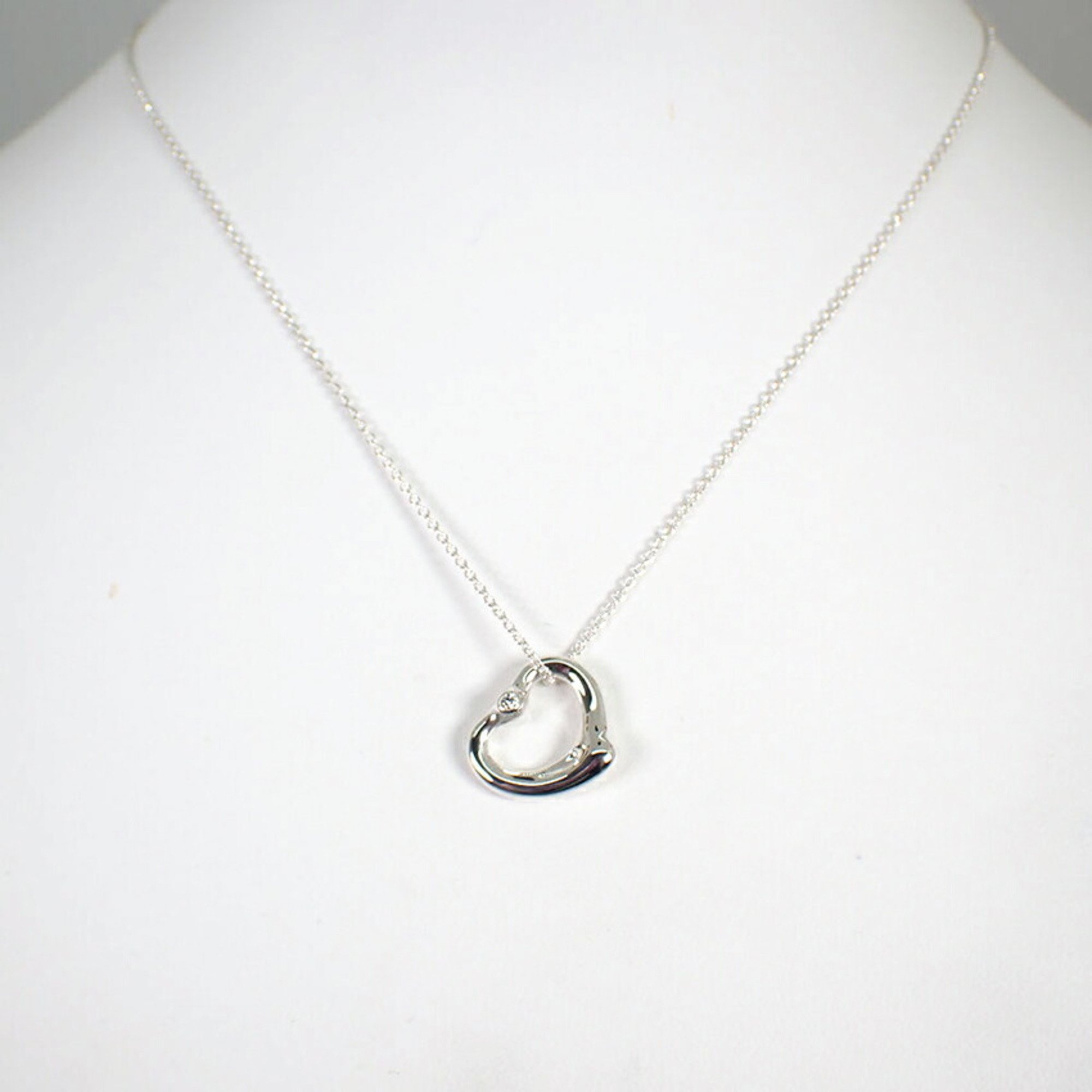 TIFFANY Tiffany 925 heart diamond pendant necklace