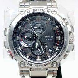 G-SHOCK CASIO Watch MTG-B1000-1A MT-G Radio Solar Mobile Link Bluetooth High Brightness LED Light Triple G Resist Vibration Resistant Metal Bezel Resin Band Tough Multi 6 Analog Silver Mikunigaoka Store ITUP3AFUH4QU