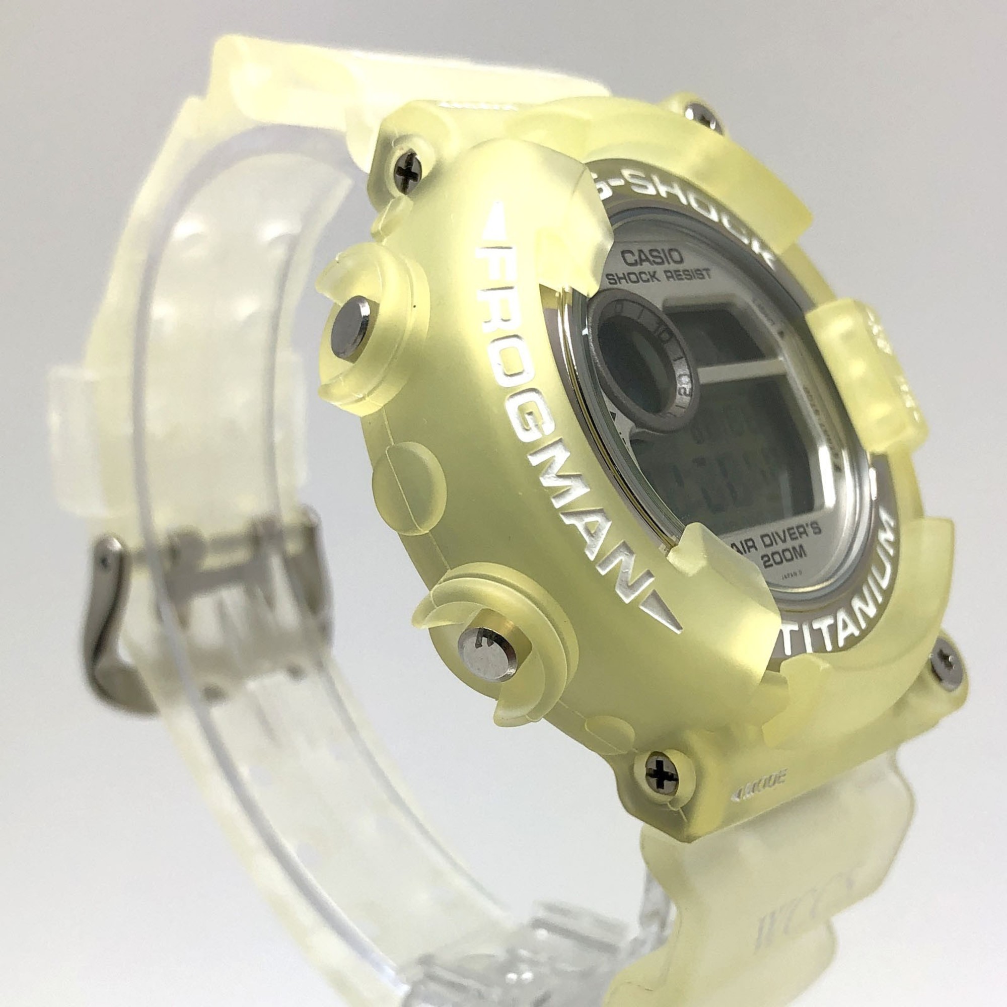 G-SHOCK CASIO Watch DW-8201WC-7T FROGMAN W.C.C.S. Triple Manta EL Titanium Case World Coral Reef Conservation Society White Skeleton Released June 1998 Mikunigaoka Store ITCXLP70EZE1