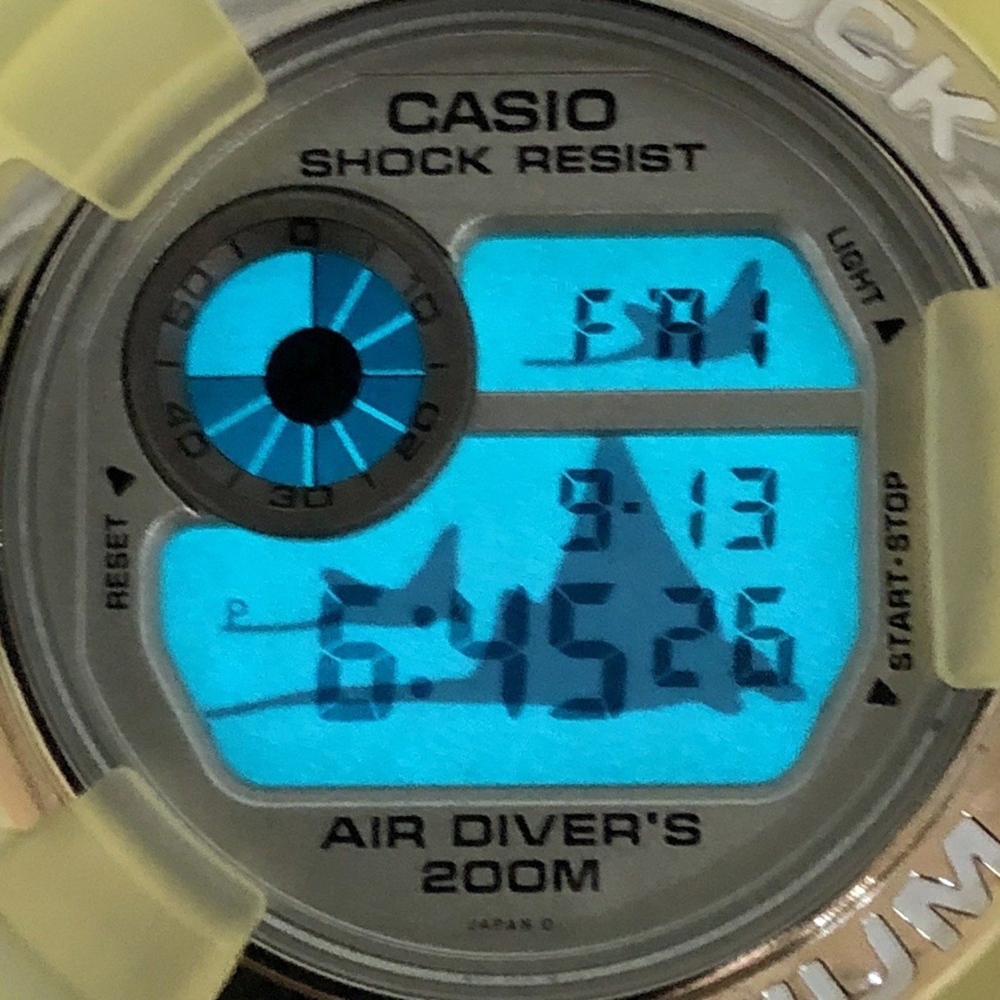 G-SHOCK CASIO Watch DW-8201WC-7T FROGMAN W.C.C.S. Triple Manta EL Titanium Case World Coral Reef Conservation Society White Skeleton Released June 1998 Mikunigaoka Store ITCXLP70EZE1