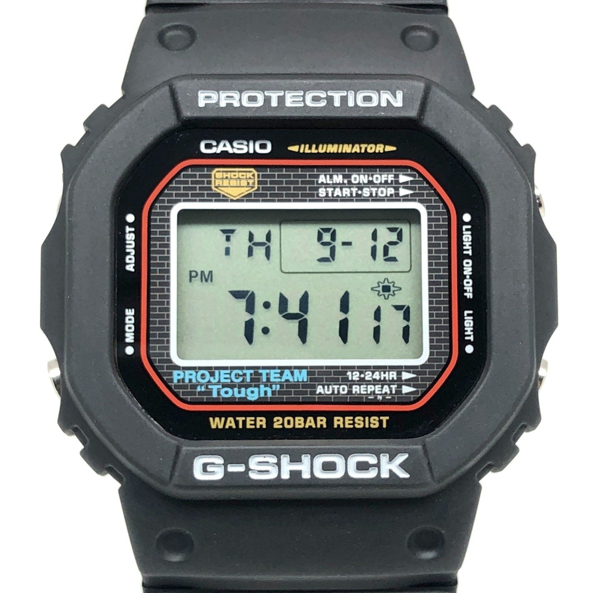 G-SHOCK CASIO Watch DW-5000SP-1 20th ANNIVERSARY Anniversary Model Screw Back Mirror Cover EL Backlight PROJECT TEAM Tough Released in May 2003 Mikunigaoka Store ITLYWML6W31Q