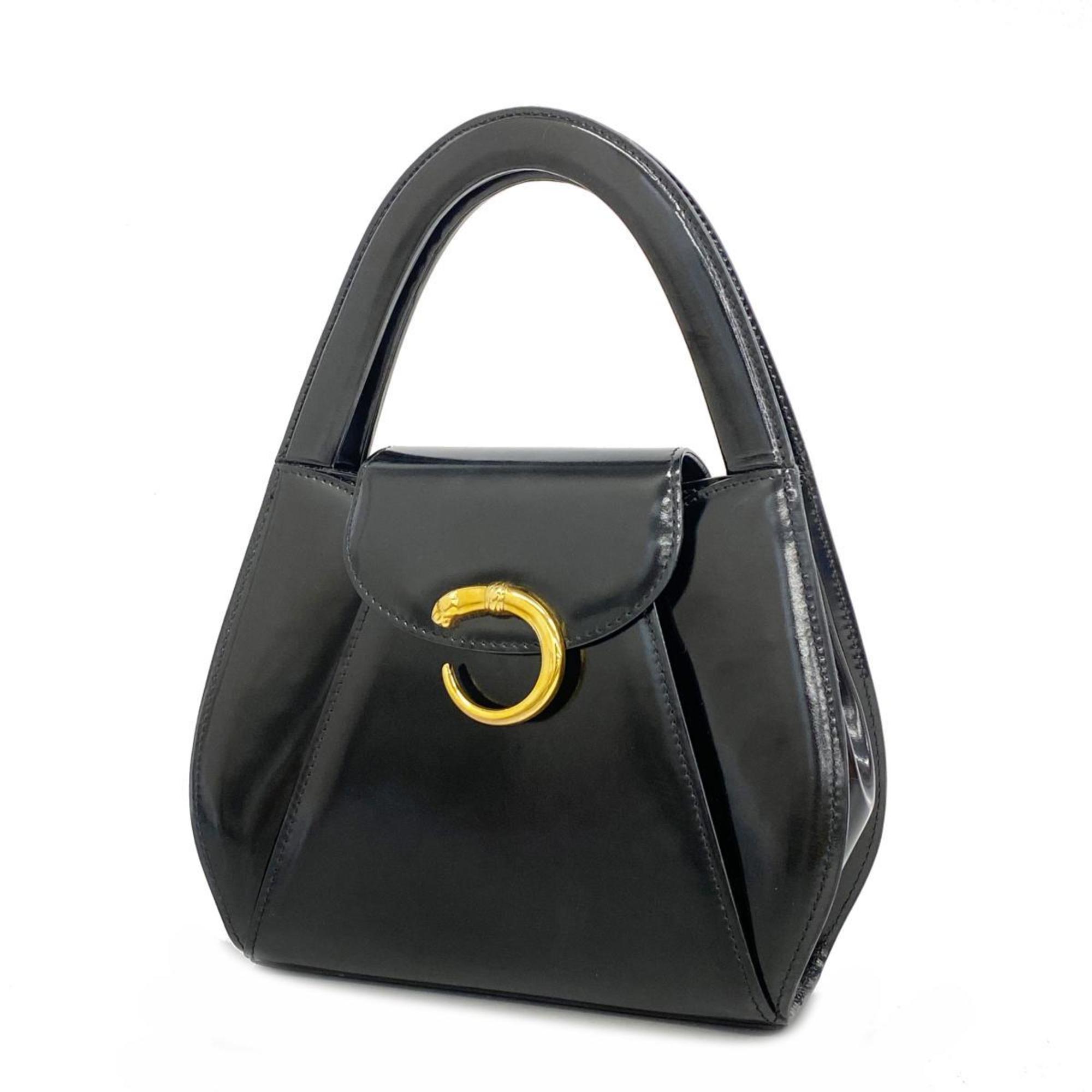 Cartier handbag Panthere enamel black ladies