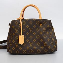 Louis Vuitton Handbag Monogram Montaigne BB M41055 Brown Ladies