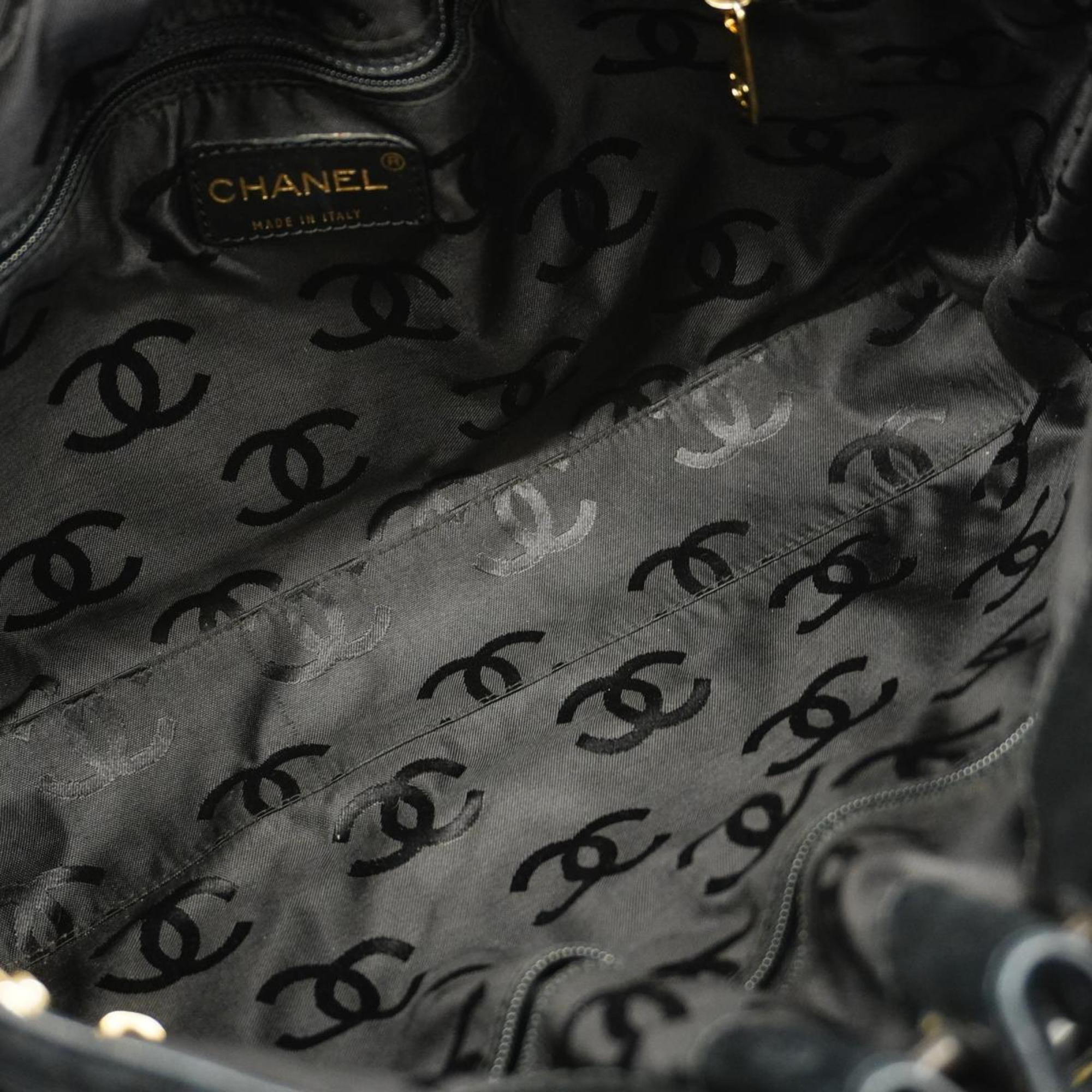 Chanel handbag Matelasse Velour Black Ladies