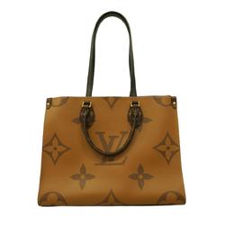 Louis Vuitton Tote Bag Monogram Giant Reverse On the Go MM M45321 Brown Women's