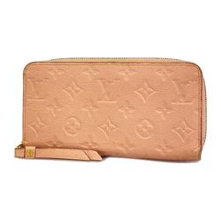 Louis Vuitton Long Wallet Monogram Empreinte Zippy M64090 Rose Poodle Ladies