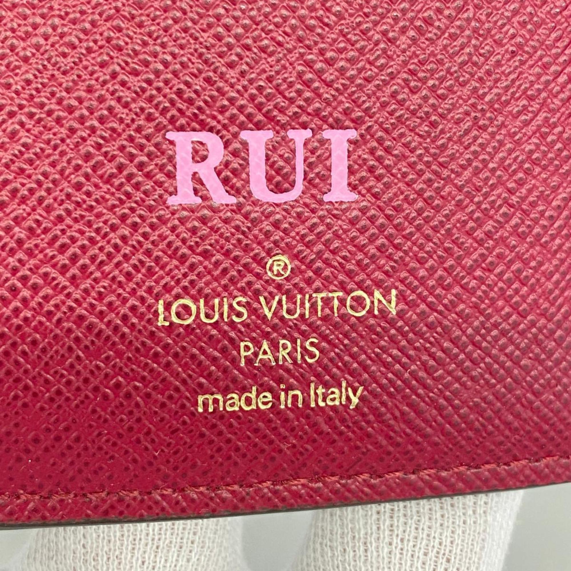 Louis Vuitton Tri-fold Wallet Monogram Portefeuille Victorine M41938 Fuchsia Women's