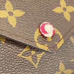 Louis Vuitton Tri-fold Wallet Monogram Portefeuille Victorine M41938 Fuchsia Women's