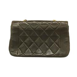 Chanel Shoulder Bag Matelasse Diana Chain Lambskin Black Women's