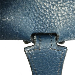 Hermes Shoulder Bag Evelyn 1PM □L Engraved Togo Blue Plus Women's