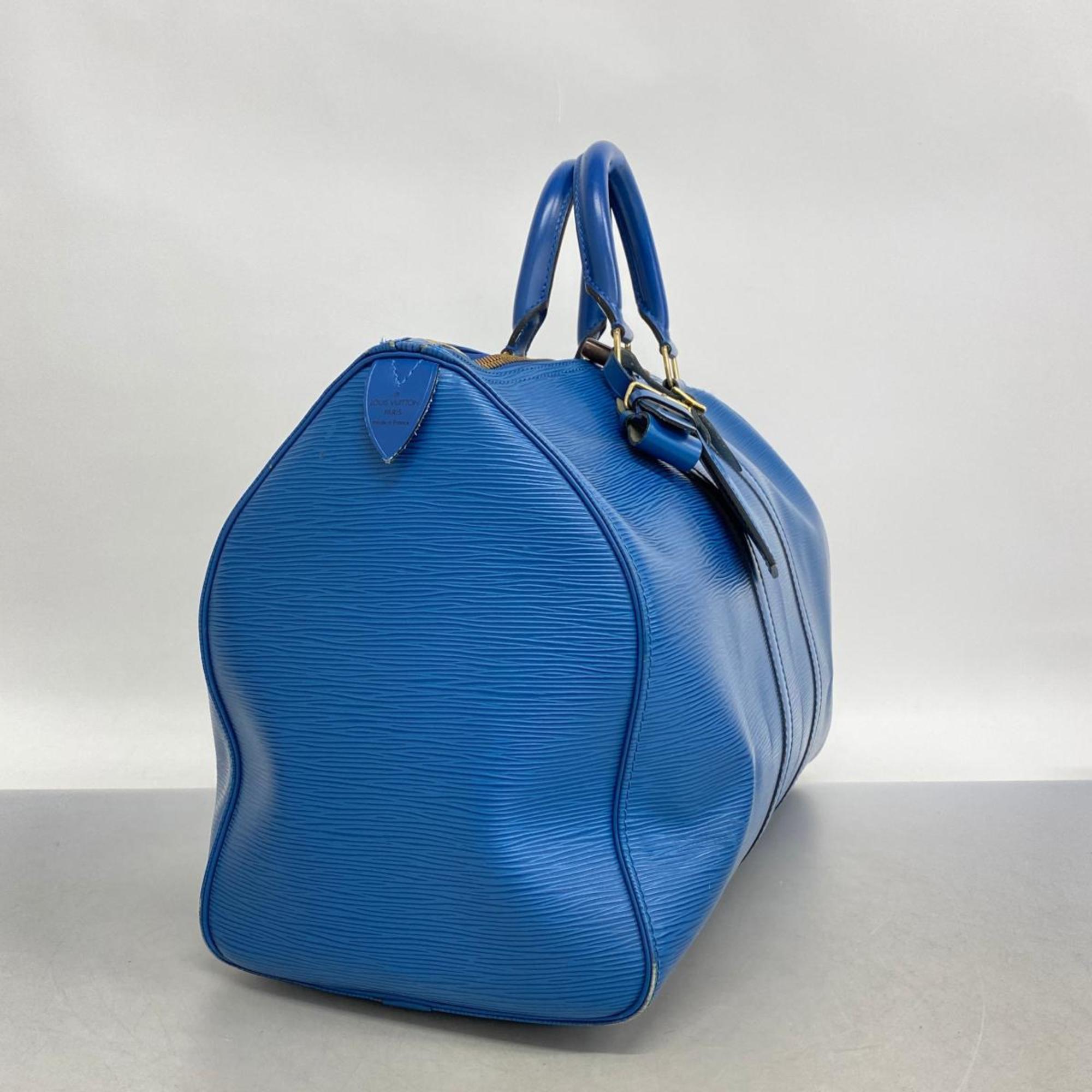 Louis Vuitton Boston Bag Epi Keepall 45 M42975 Toledo Blue Men's Women's