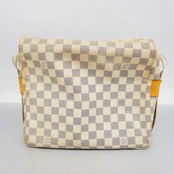 Louis Vuitton Shoulder Bag Damier Azur Naviglio N51189 White Women's