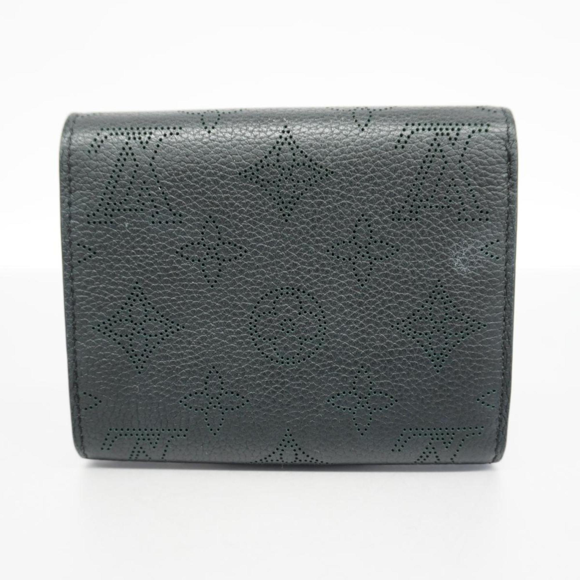 Louis Vuitton Wallet Mahina Portefeuille Iris Compact M62540 Noir Ladies