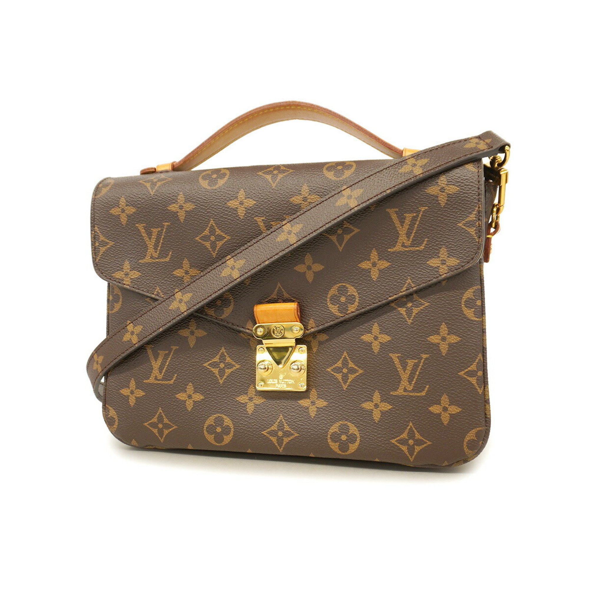 Louis Vuitton Handbag Monogram Pochette Metis MM M44875 Brown Ladies