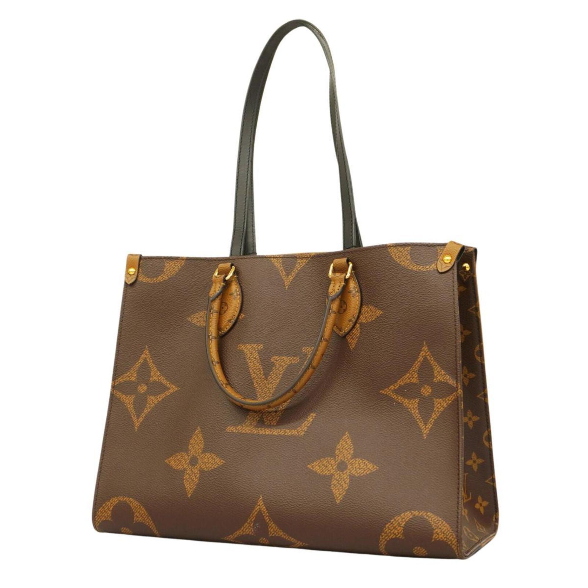 Louis Vuitton Tote Bag Monogram Giant Reverse On the Go MM M45321 Brown Men's Women's