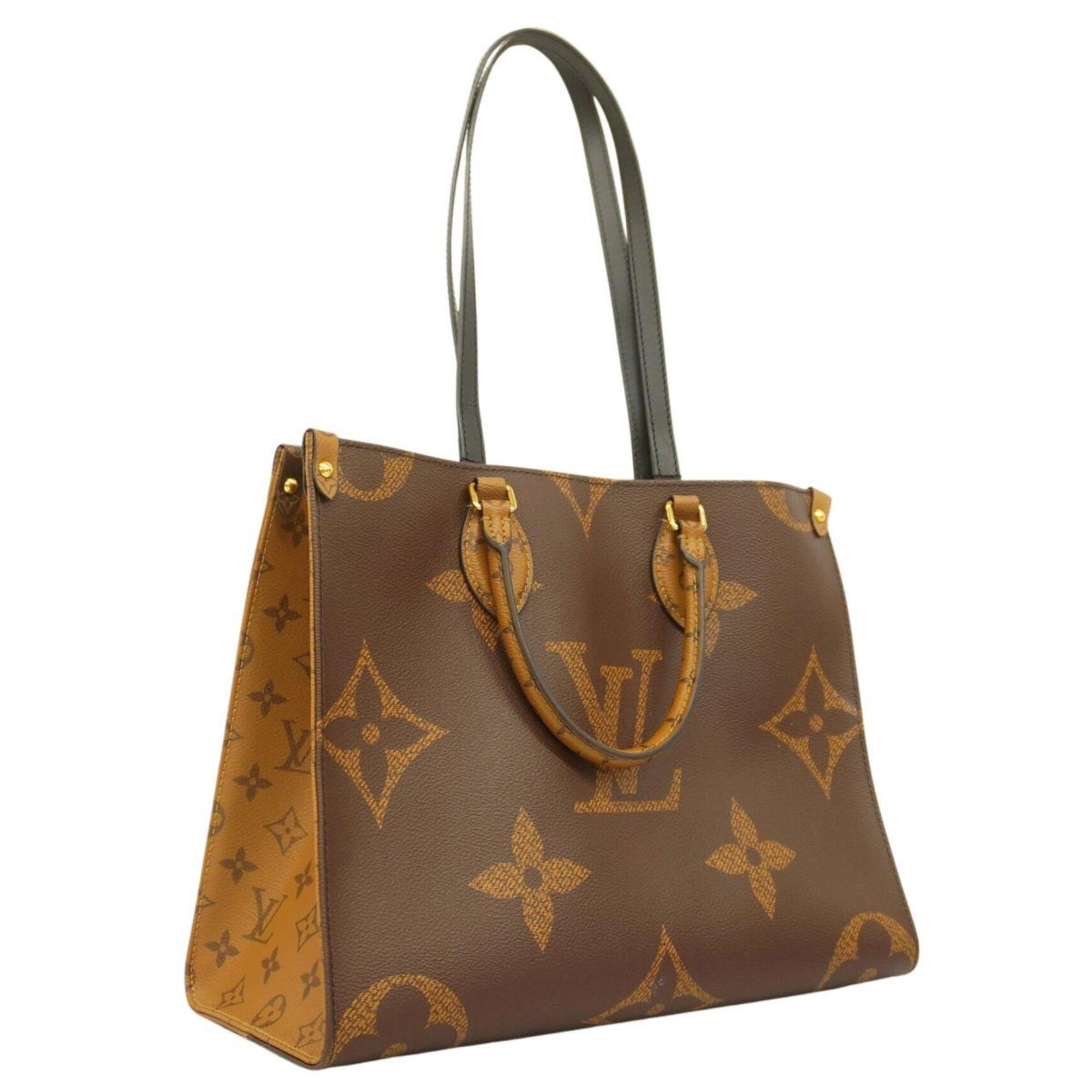 Louis Vuitton Tote Bag Monogram Giant Reverse On the Go MM M45321 Brown Men's Women's