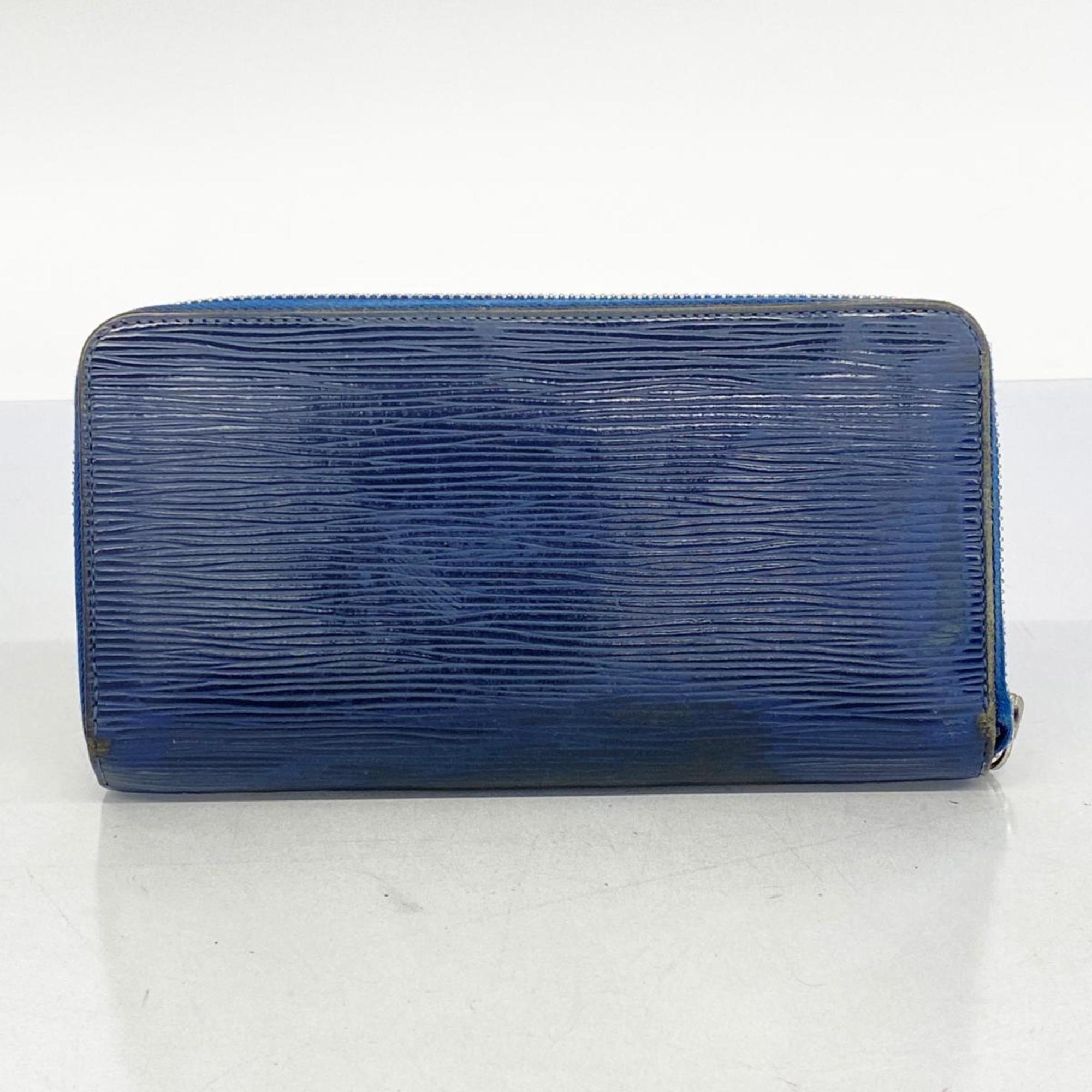 Louis Vuitton Long Wallet Epi Zippy M60307 Indigo Blue Men's Women's