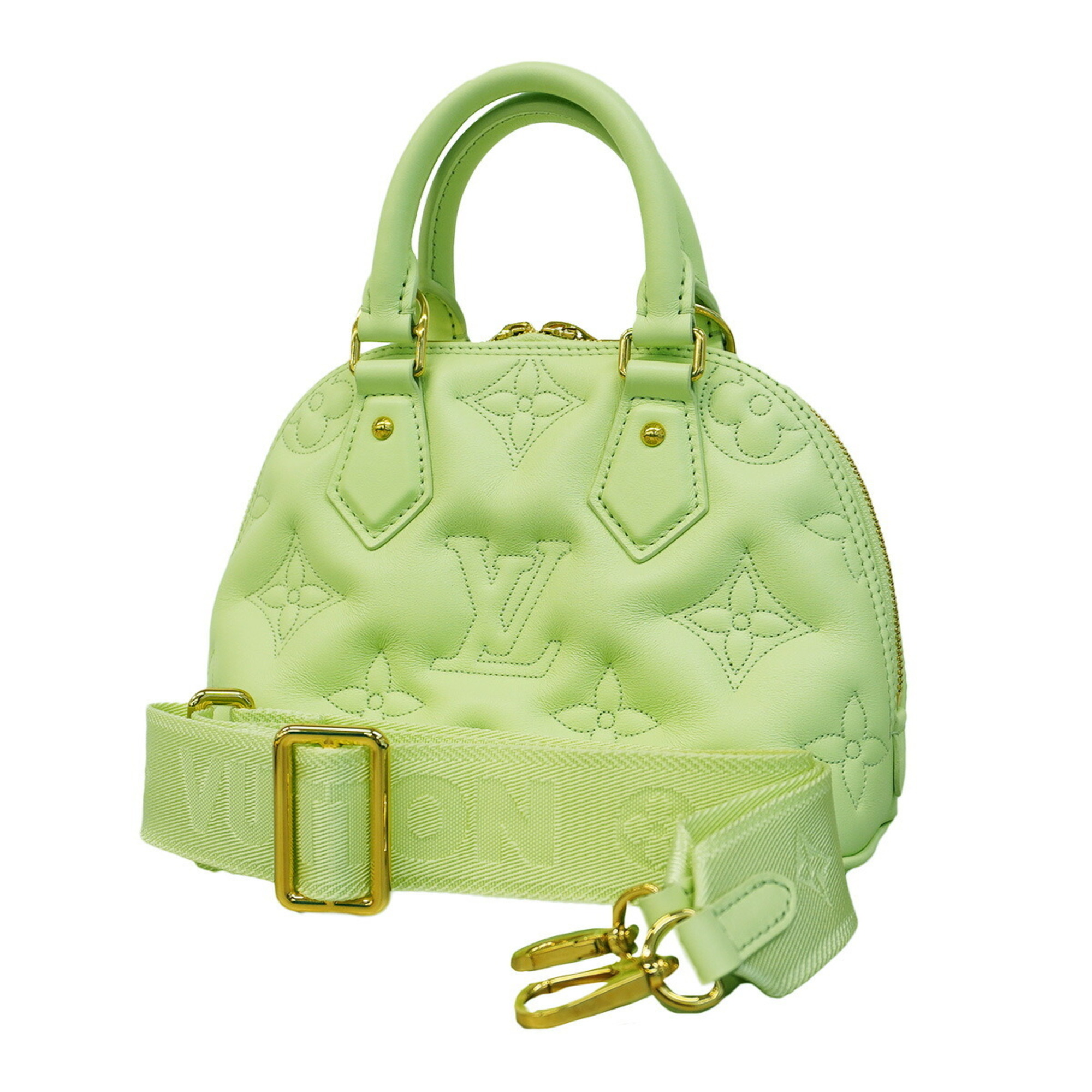 Louis Vuitton Handbag Mahina Alma Soft BB M20855 Pastel Green Ladies