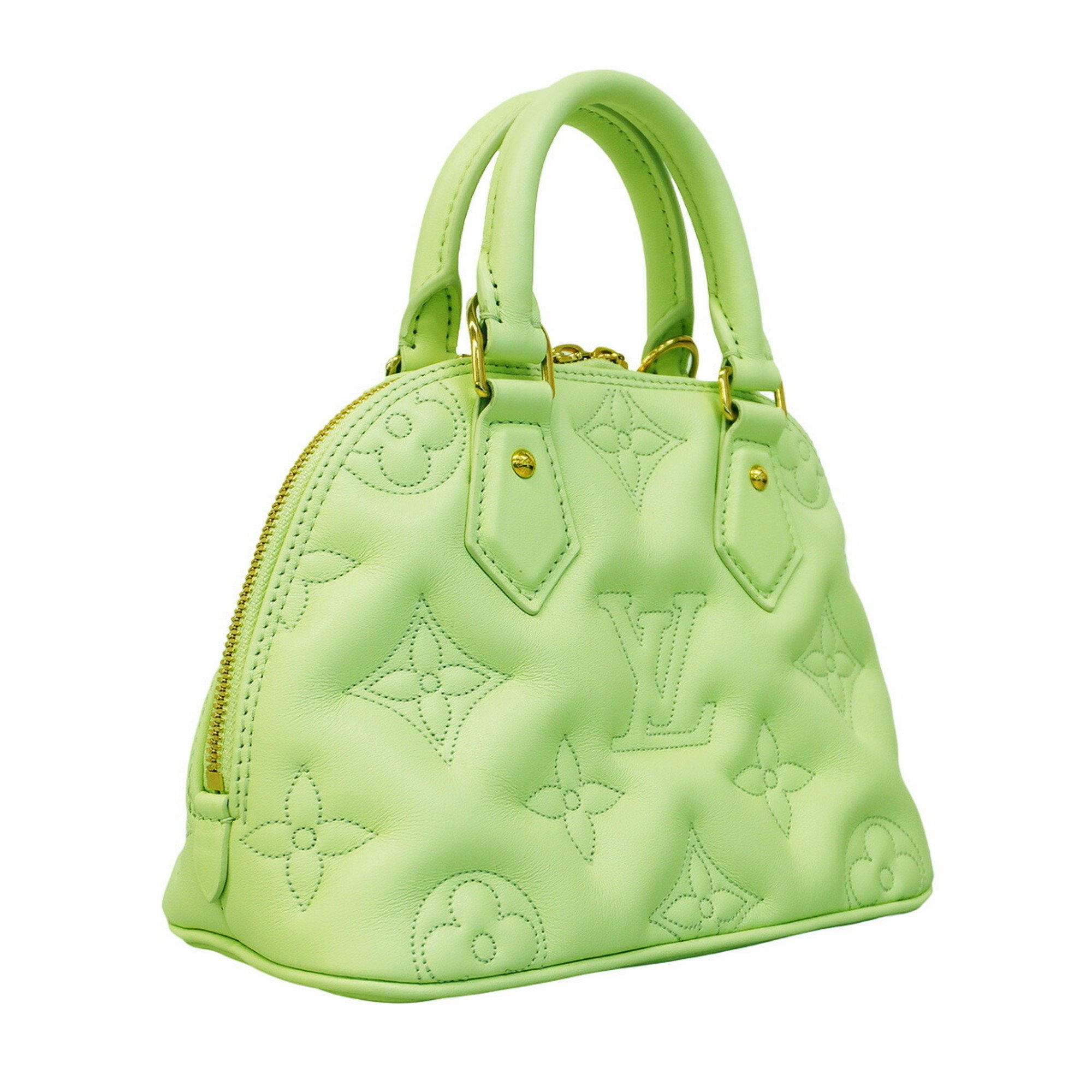 Louis Vuitton Handbag Mahina Alma Soft BB M20855 Pastel Green Ladies