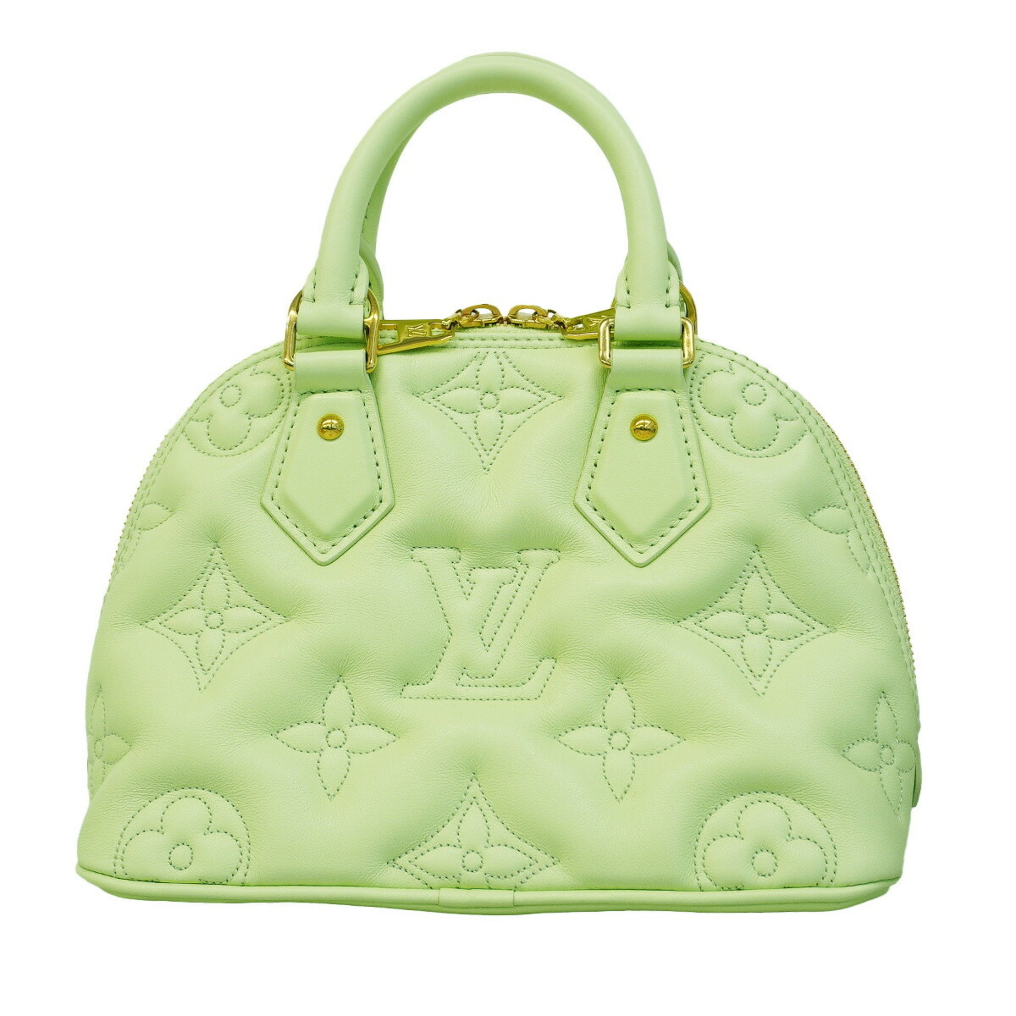 Louis Vuitton Handbag Mahina Alma Soft BB M20855 Pastel Green Ladies