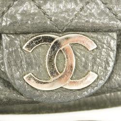 Chanel Shoulder Bag Matelasse Chain Leather Black Women's