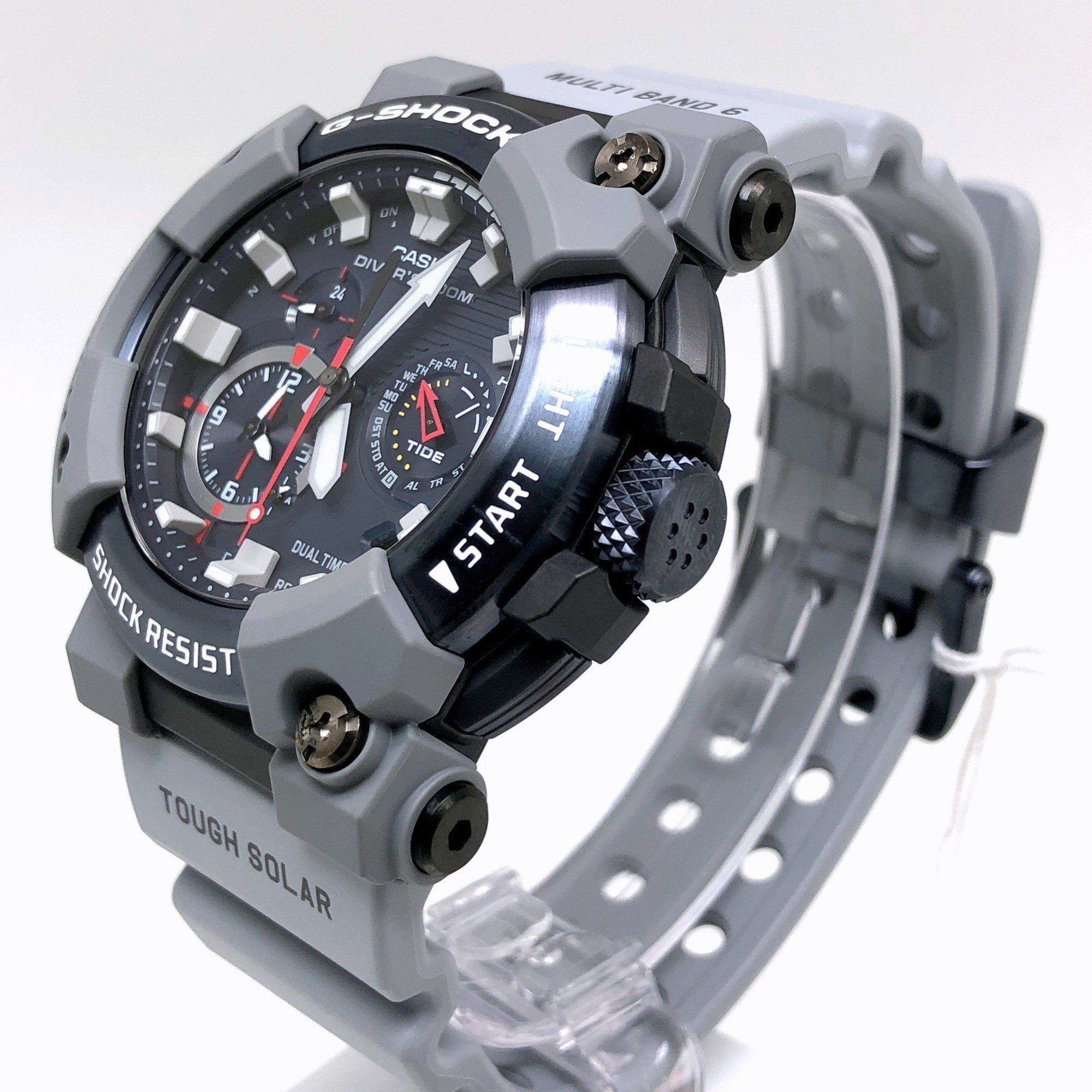 G-SHOCK CASIO Watch GWF-A1000RN-8A FROGMAN ROYAL NAVY Frogman British Navy Collaboration Model Radio Solar Bluetooth Mobile Link LED Light Analog Gray Released in April 2021 Mikunigaoka Store ITNBN0CJH1AO