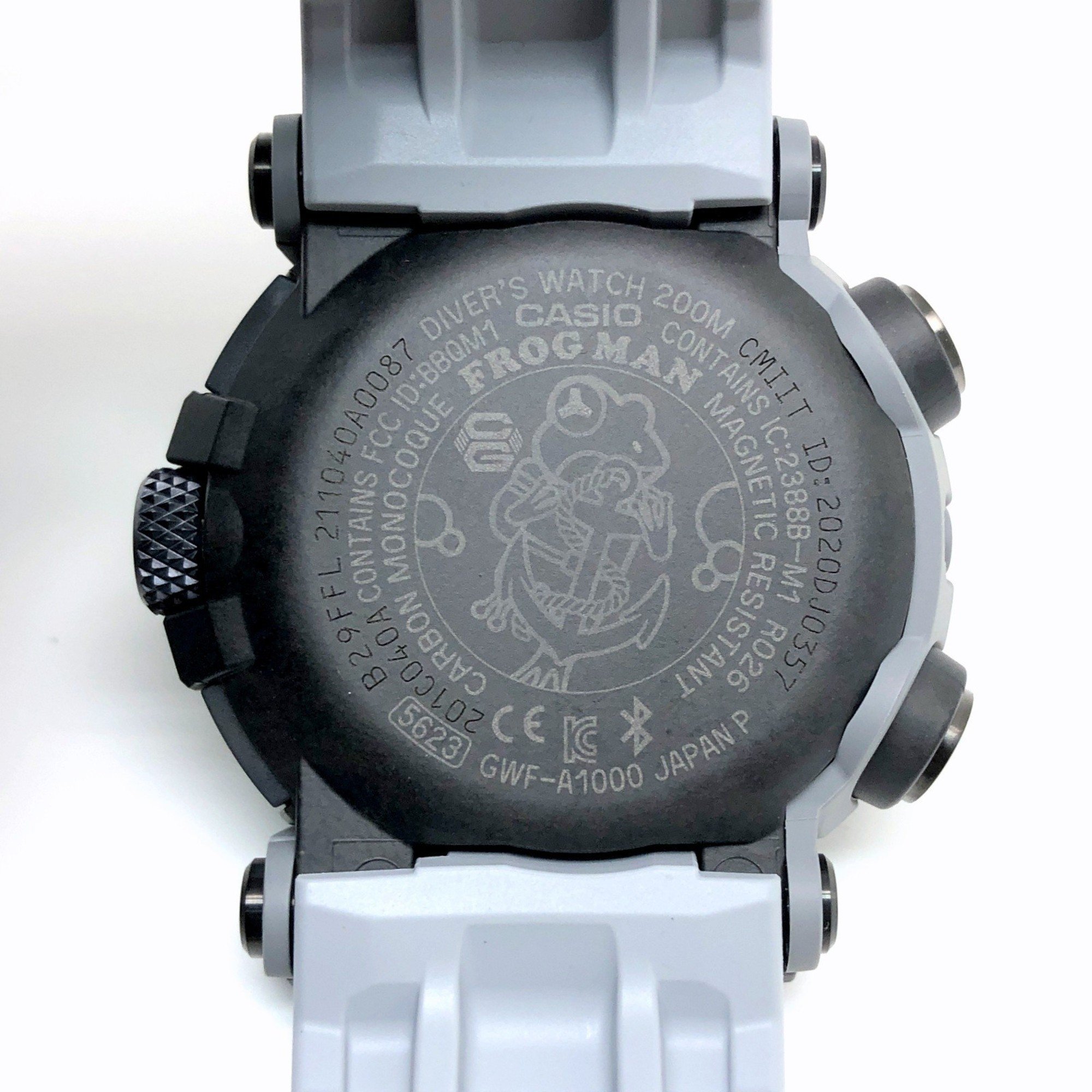 G-SHOCK CASIO Watch GWF-A1000RN-8A FROGMAN ROYAL NAVY Frogman British Navy Collaboration Model Radio Solar Bluetooth Mobile Link LED Light Analog Gray Released in April 2021 Mikunigaoka Store ITNBN0CJH1AO