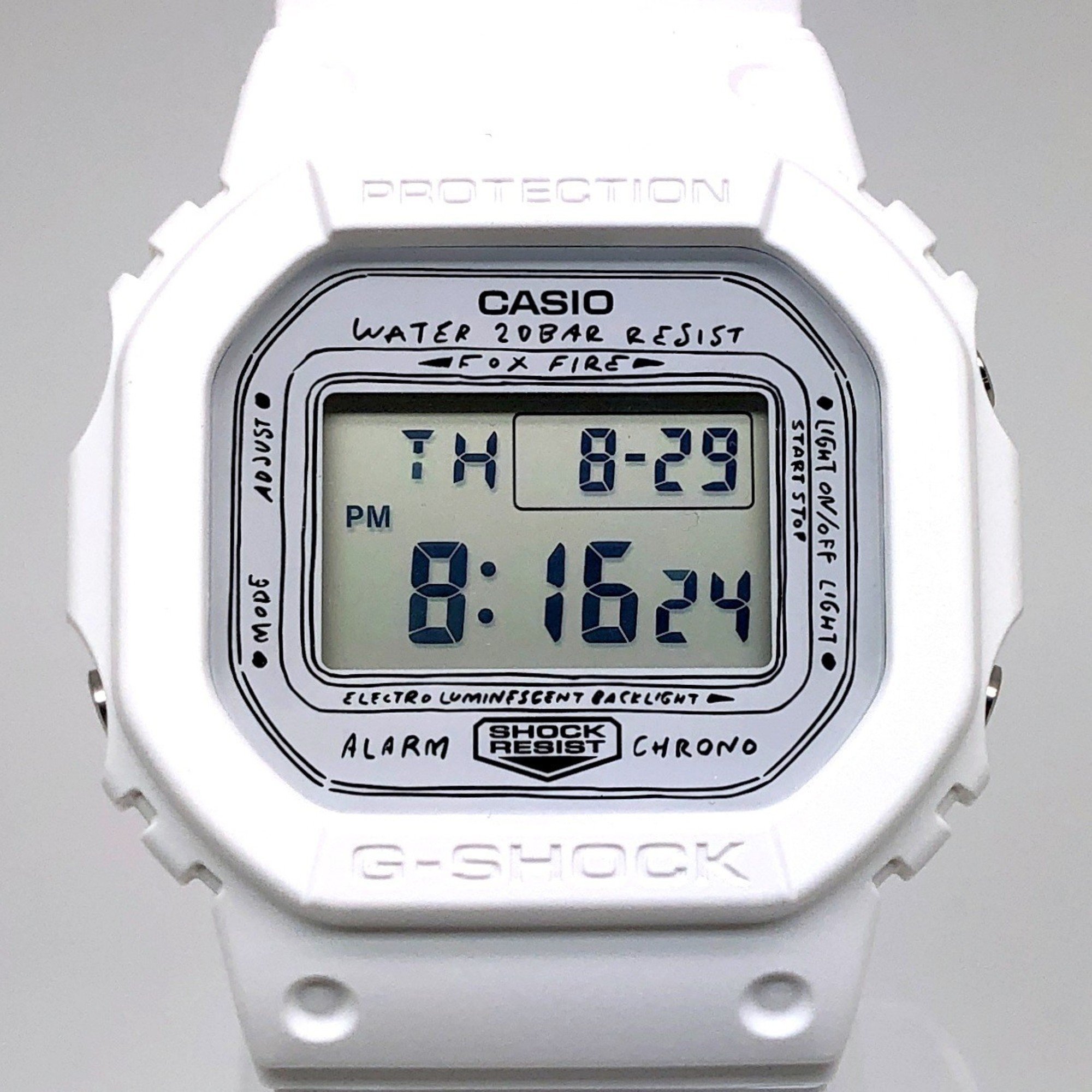 G-SHOCK CASIO Watch DW-5600YU-7 YU NAGABA BEAMS Illustrator Yu Nagaba Collaboration Model Limited Hand-drawn Illustration White Released March 2018 Mikunigaoka Store ITAVF1LLPT0S