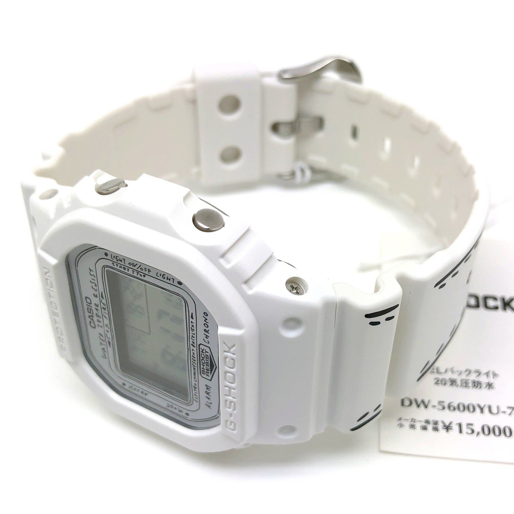 G-SHOCK CASIO Watch DW-5600YU-7 YU NAGABA BEAMS Illustrator Yu Nagaba Collaboration Model Limited Hand-drawn Illustration White Released March 2018 Mikunigaoka Store ITAVF1LLPT0S