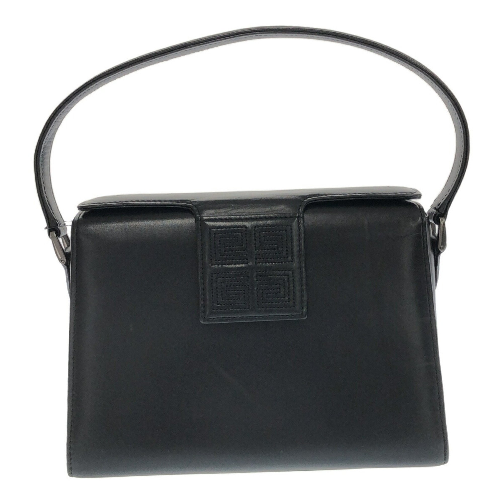 GIVENCHY One-handle handbag, black leather, women's, square, Mikunigaoka store, IT1O2N1NAJAP, RM2134R